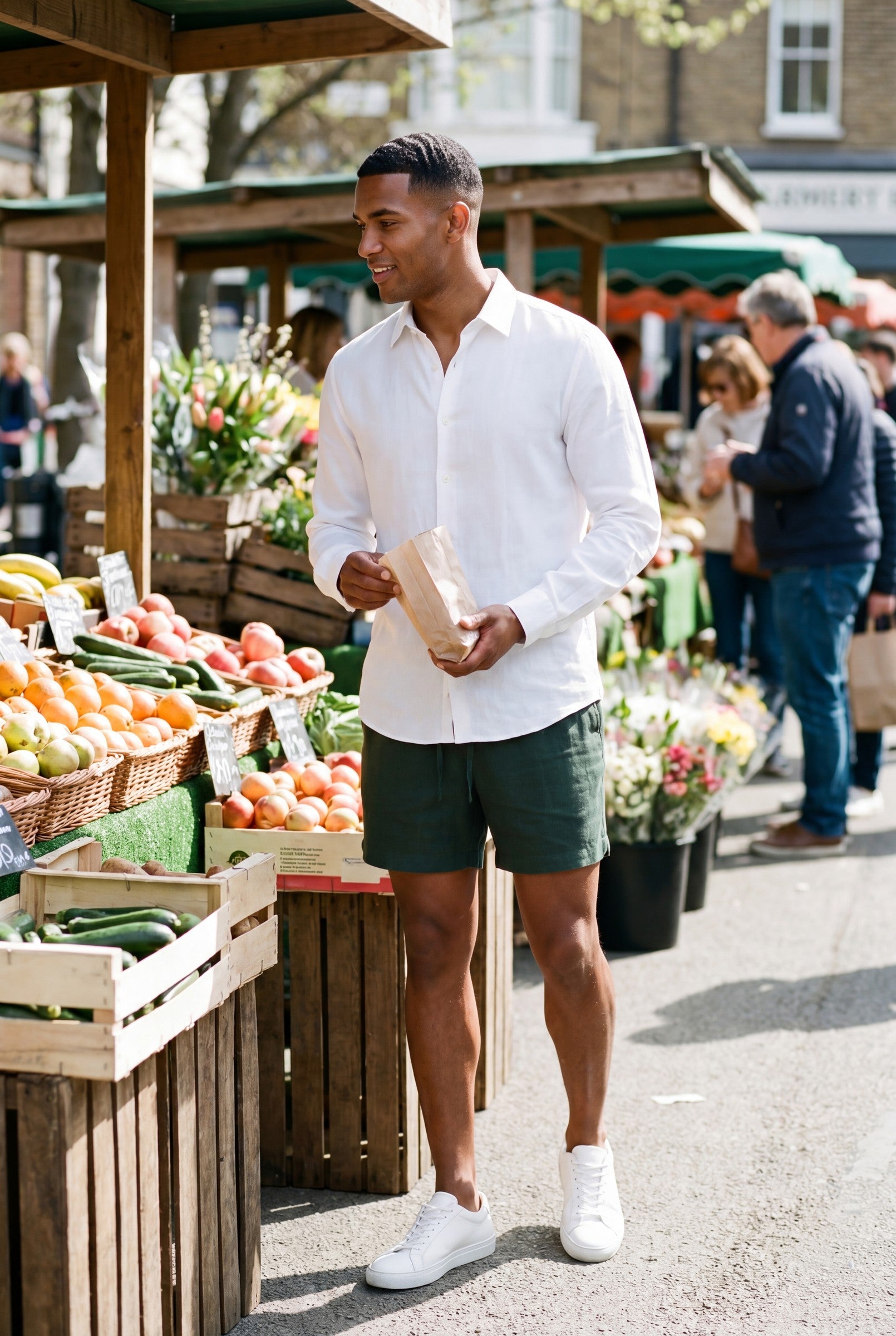 Men's Premium Linen Drawstring Shorts | Blackstone London
