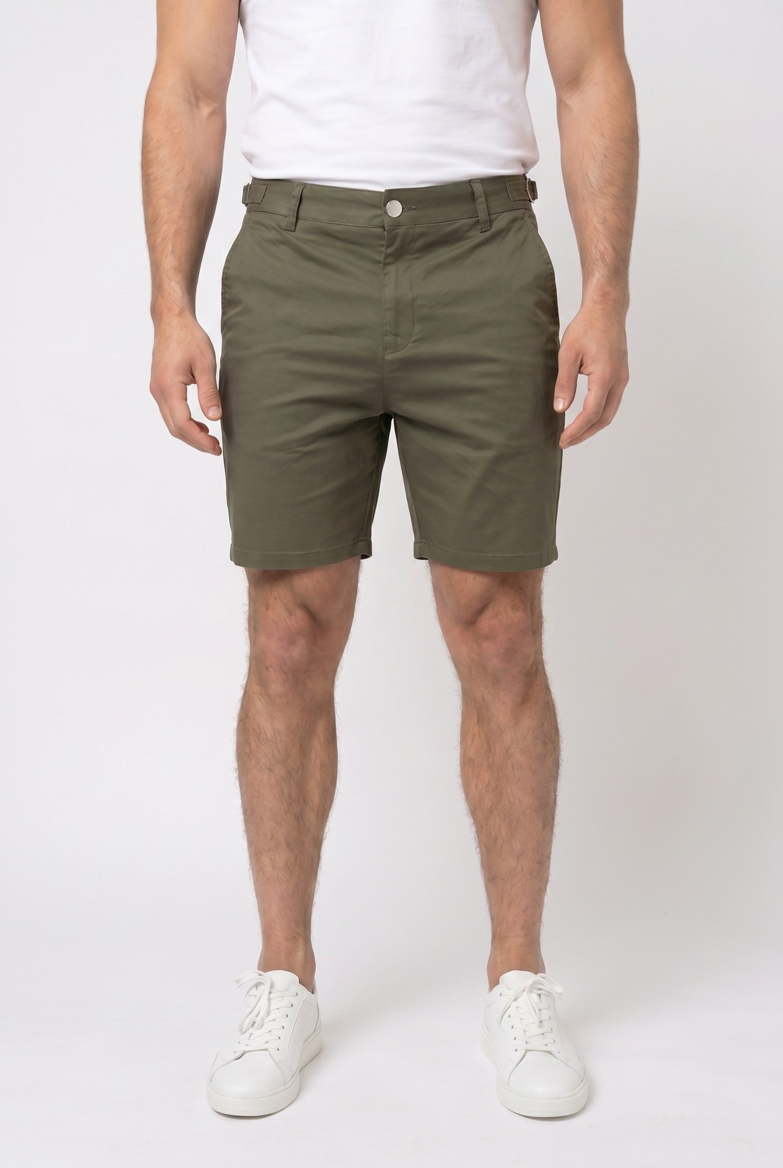 Men's Side Adjuster Chino Shorts | Blackstone London
