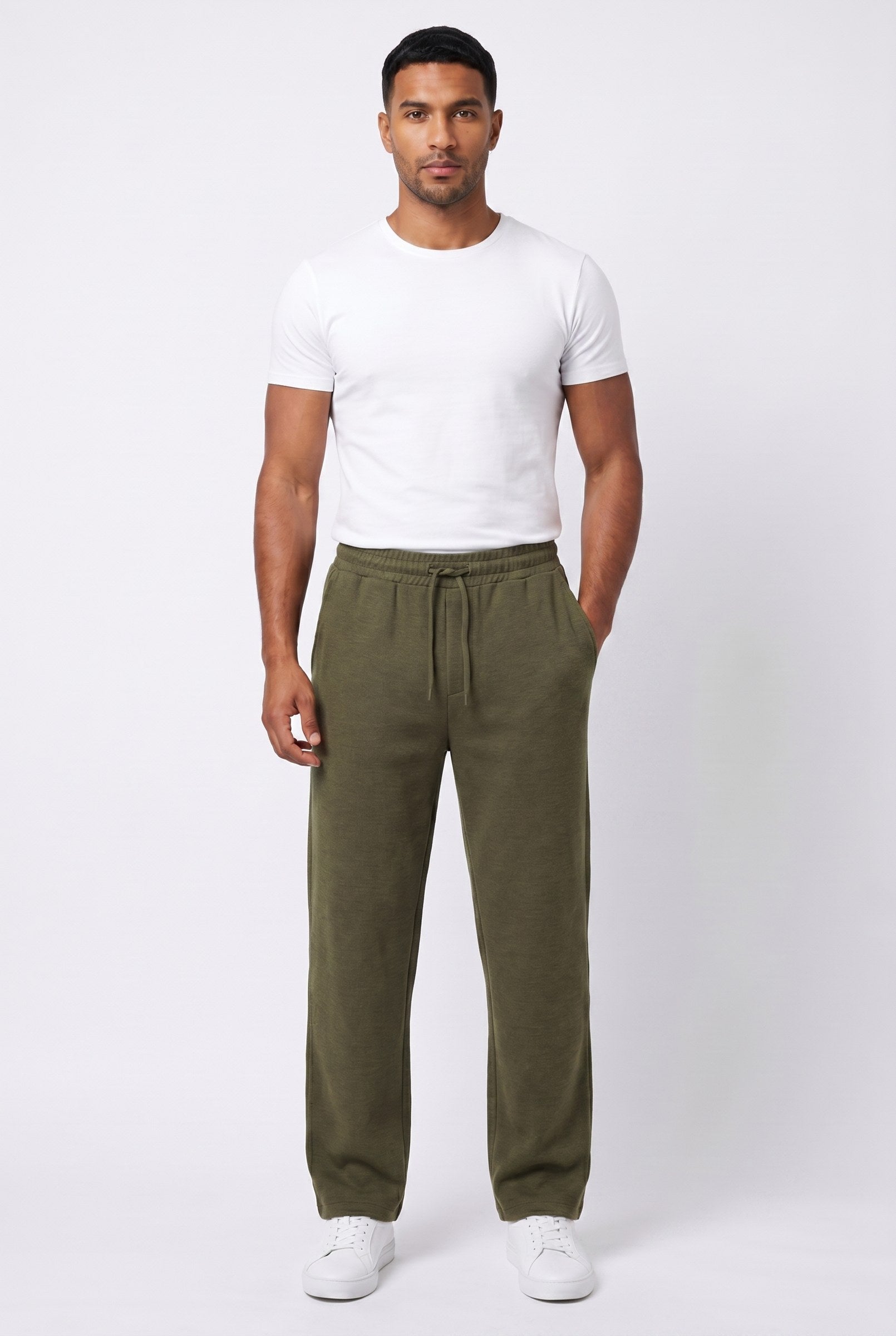 Men's Casual Drawstring Wide Leg Trousers | Blackstone London