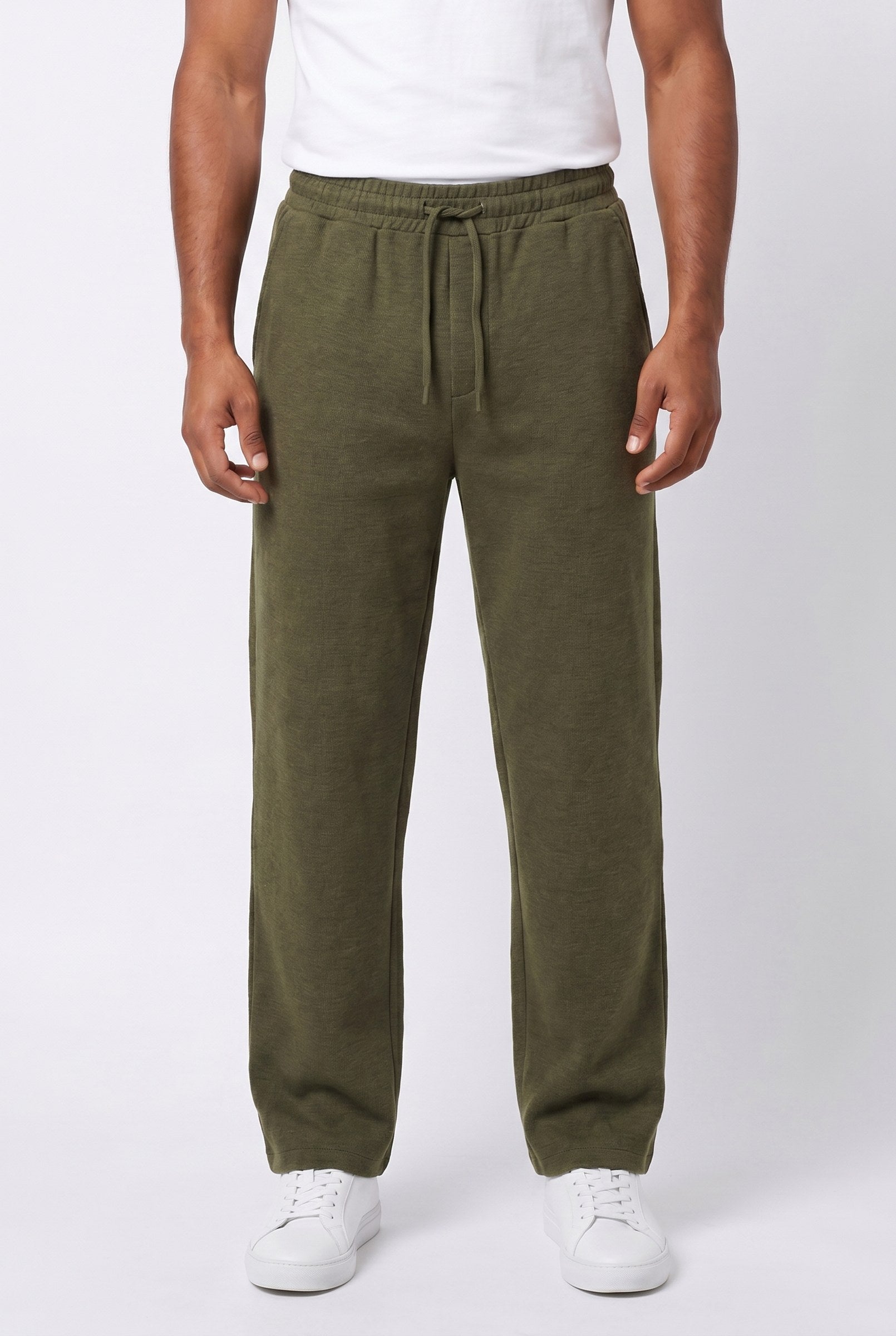 Men's Casual Drawstring Wide Leg Trousers | Blackstone London