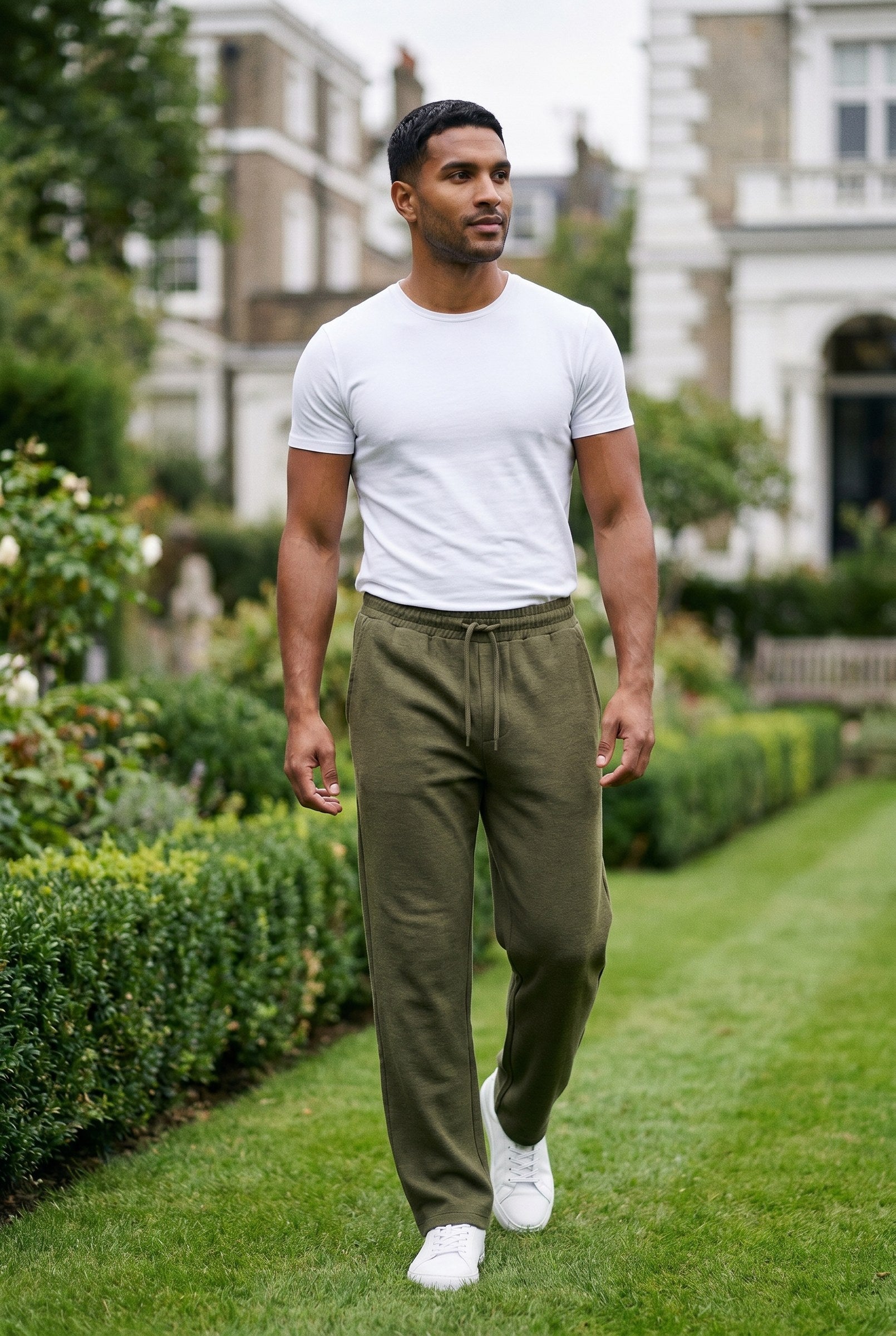 Men's Casual Drawstring Wide Leg Trousers | Blackstone London