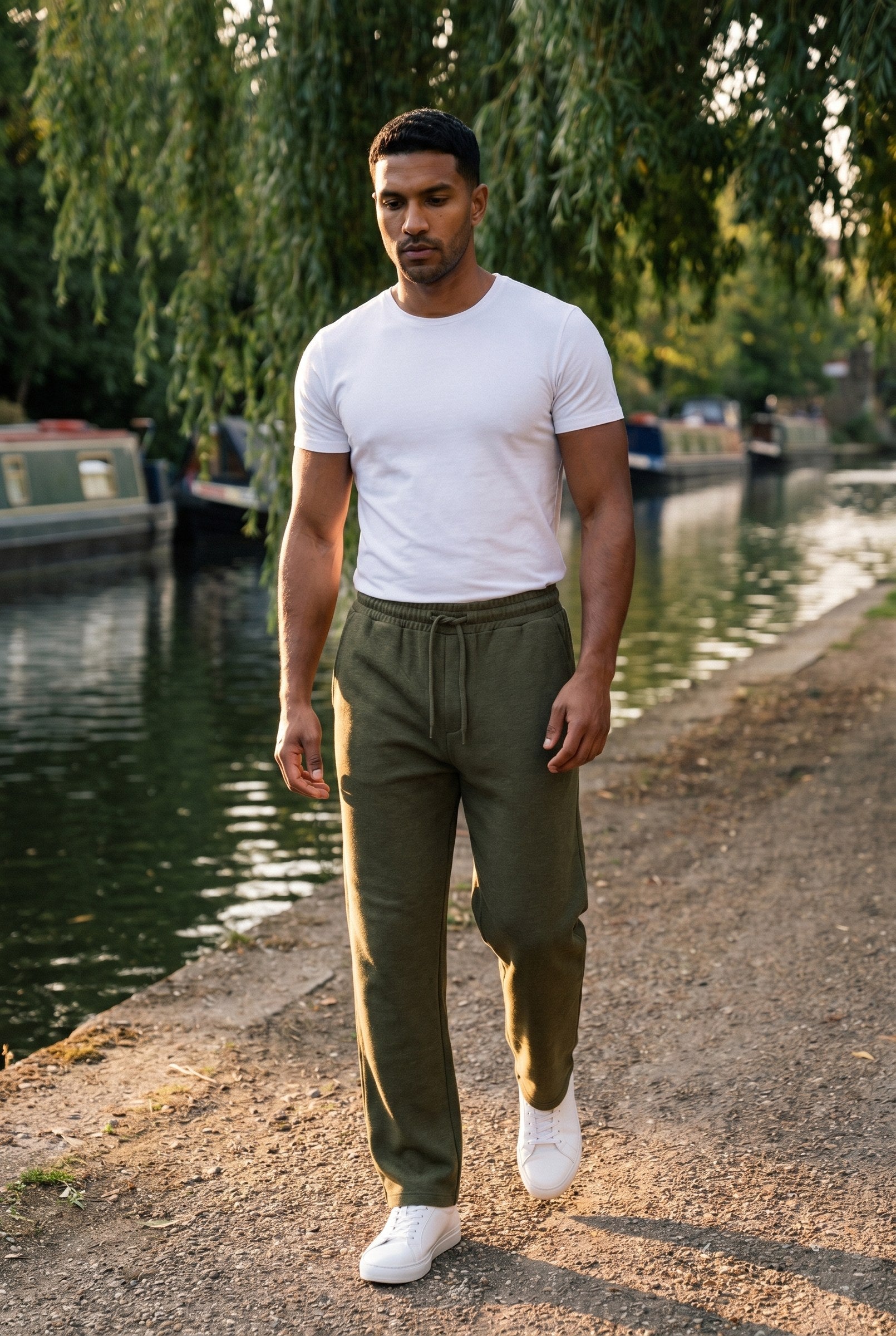 Men's Casual Drawstring Wide Leg Trousers | Blackstone London