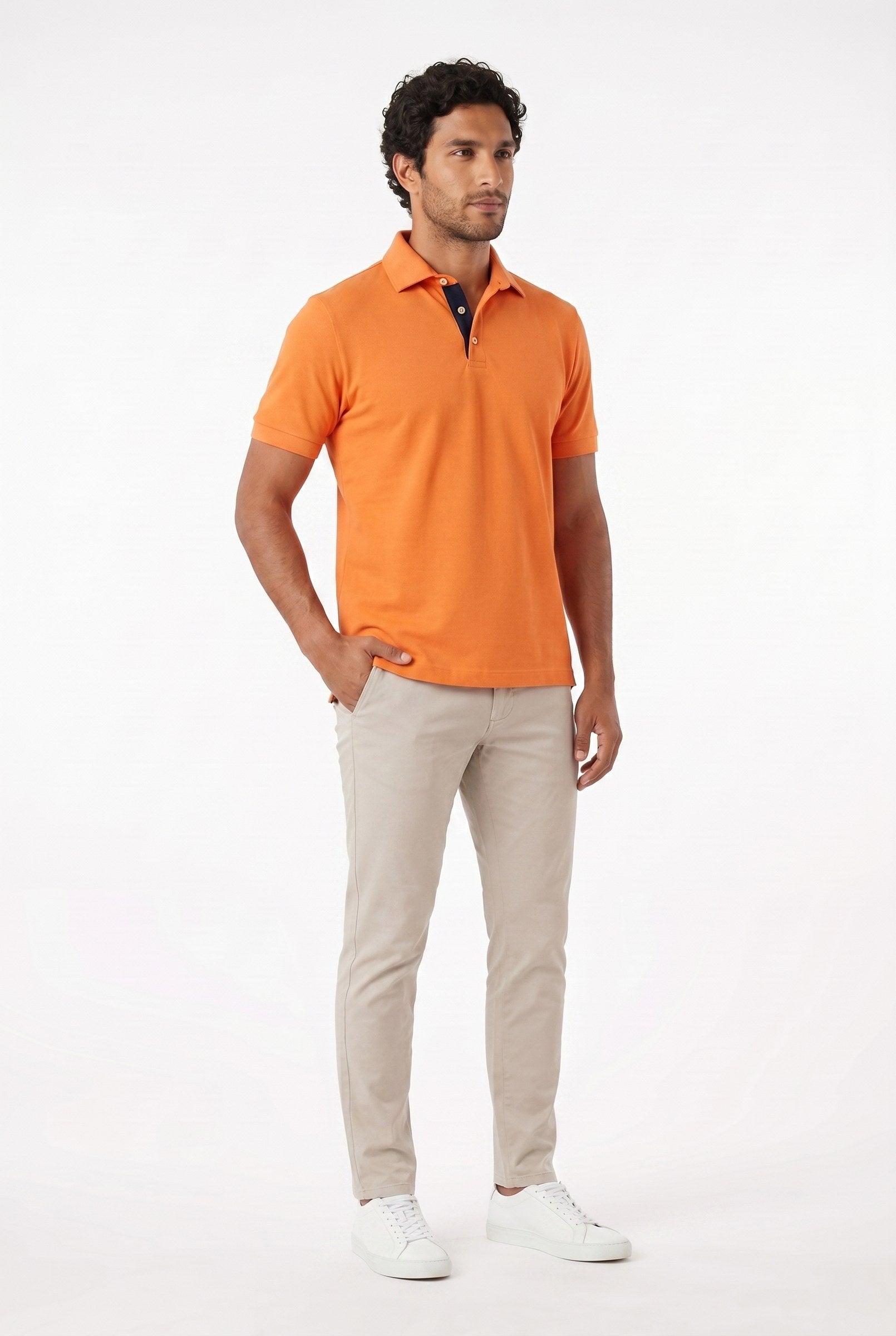 Men's Classic Fit Pique Polo Shirt | Blackstone London