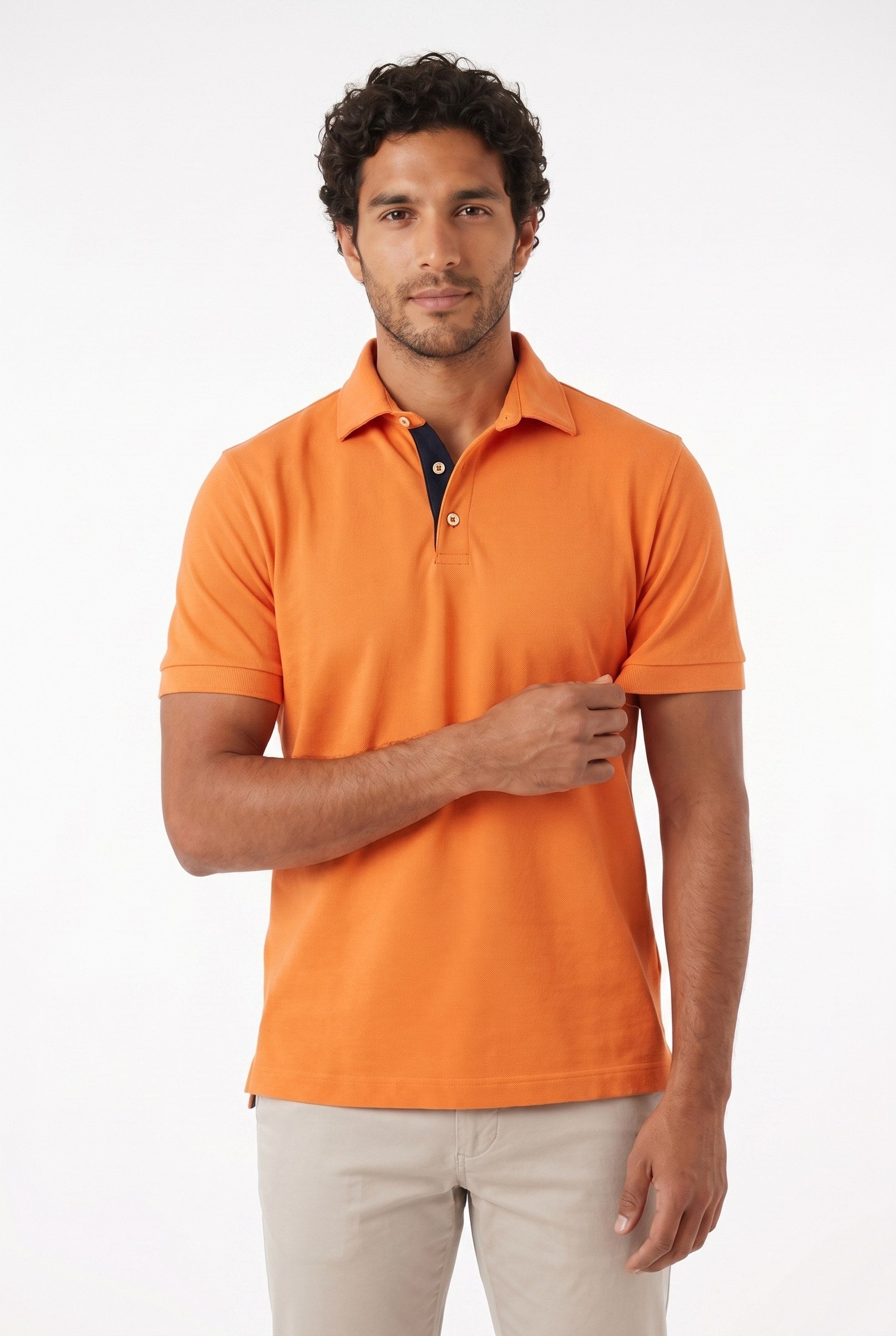 Men's Classic Fit Pique Polo Shirt | Blackstone London