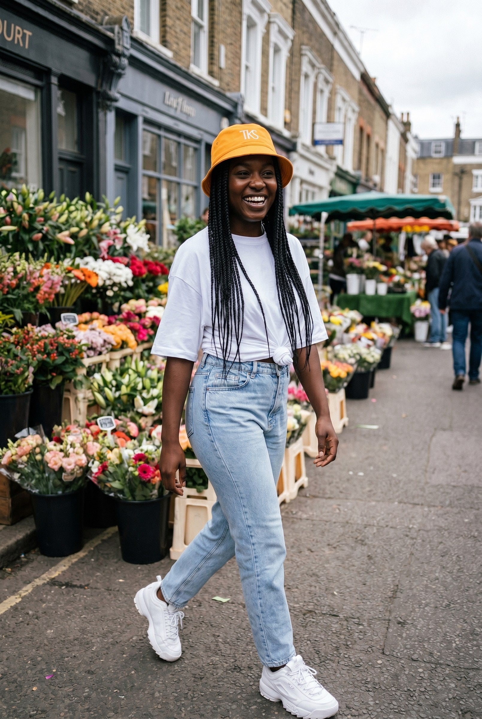 Women's TKS Embroidered Bucket Hat | Blackstone London