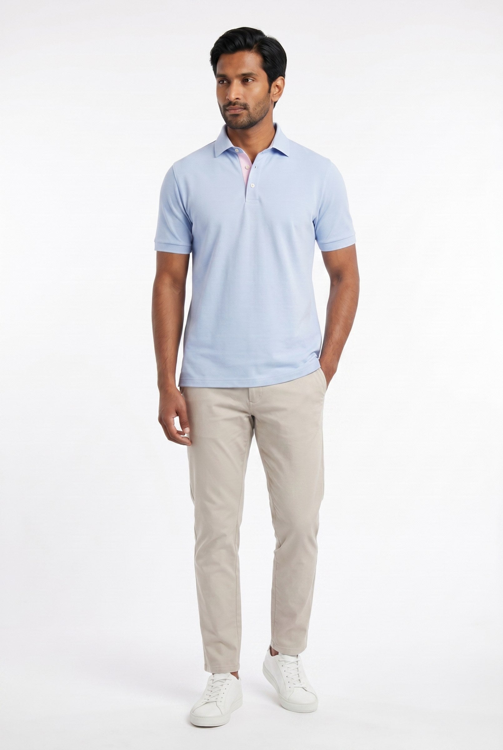 Men's Classic Fit Pique Polo Shirt | Blackstone London