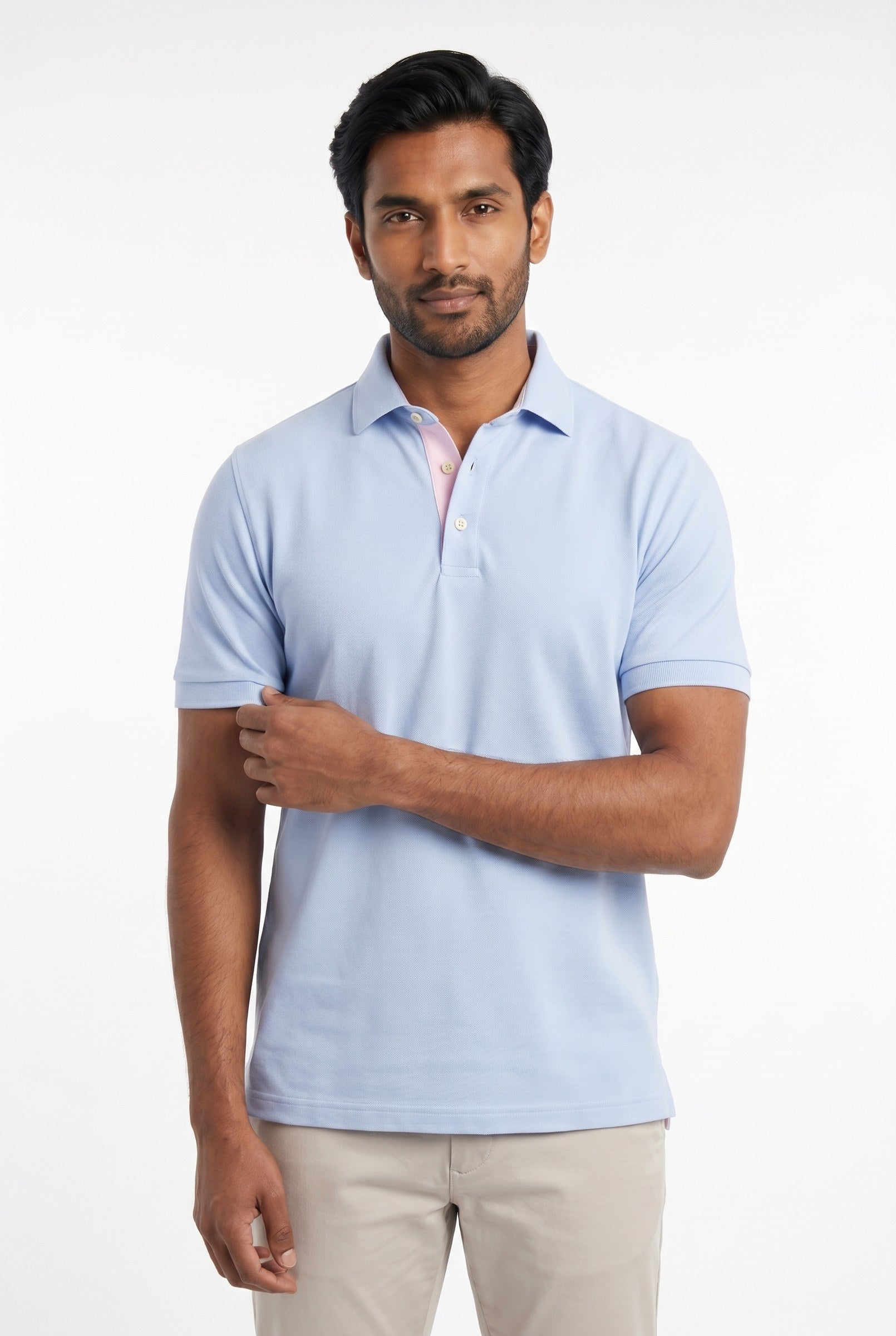 Men's Classic Fit Pique Polo Shirt | Blackstone London