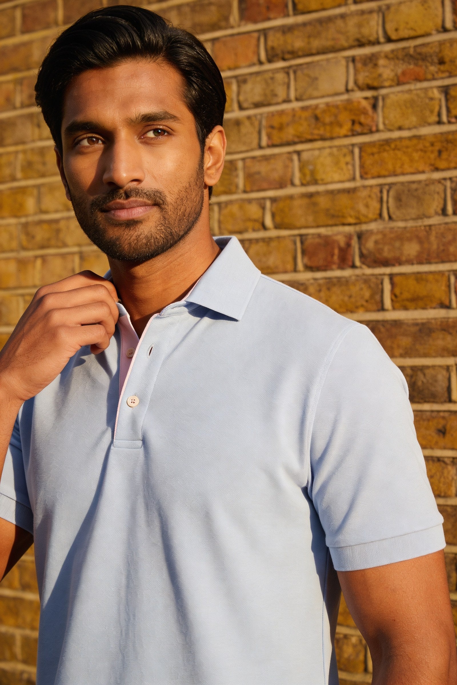 Men's Classic Fit Pique Polo Shirt | Blackstone London