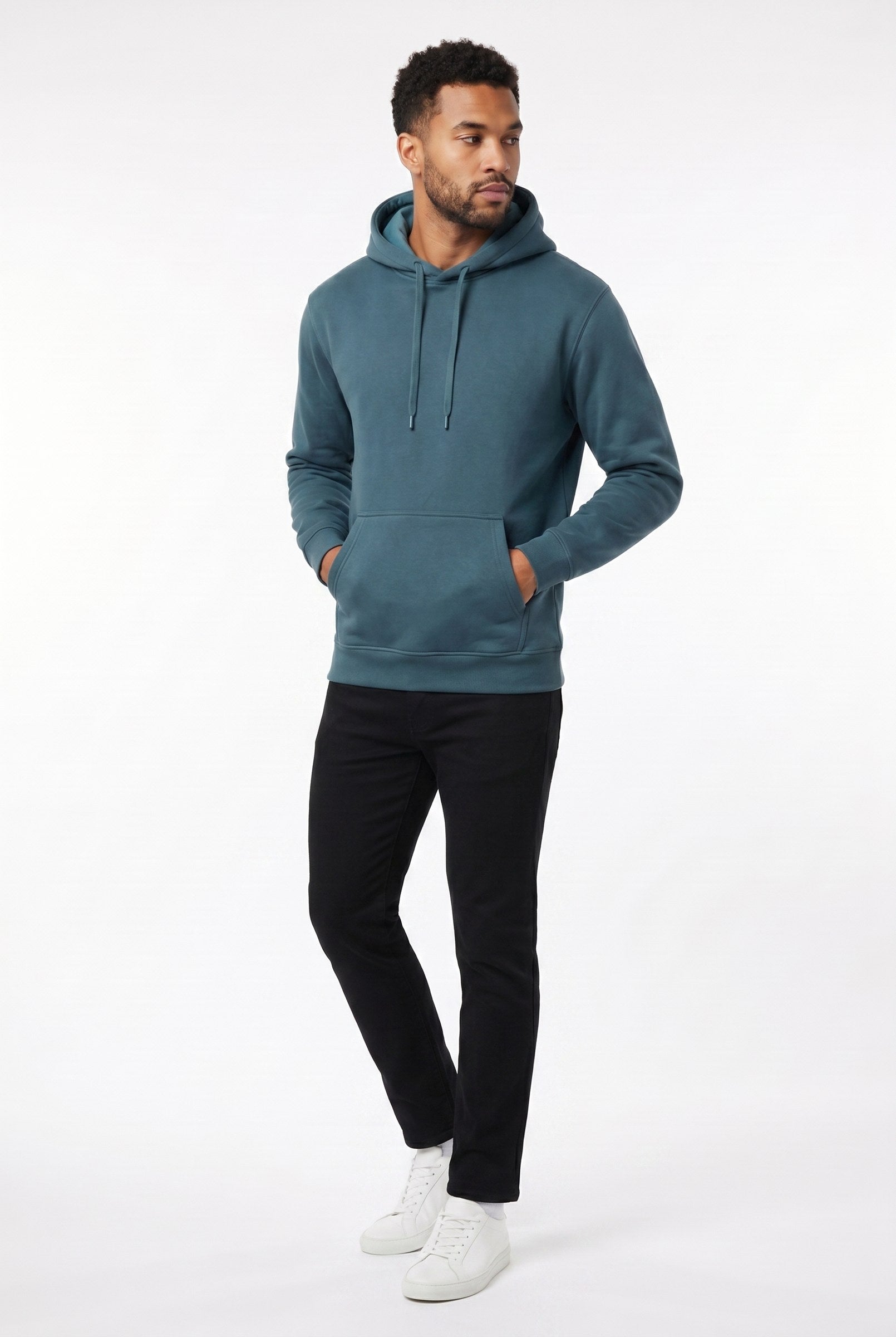 Men's Fundamental Fleece Pullover Hoodie | Blackstone London