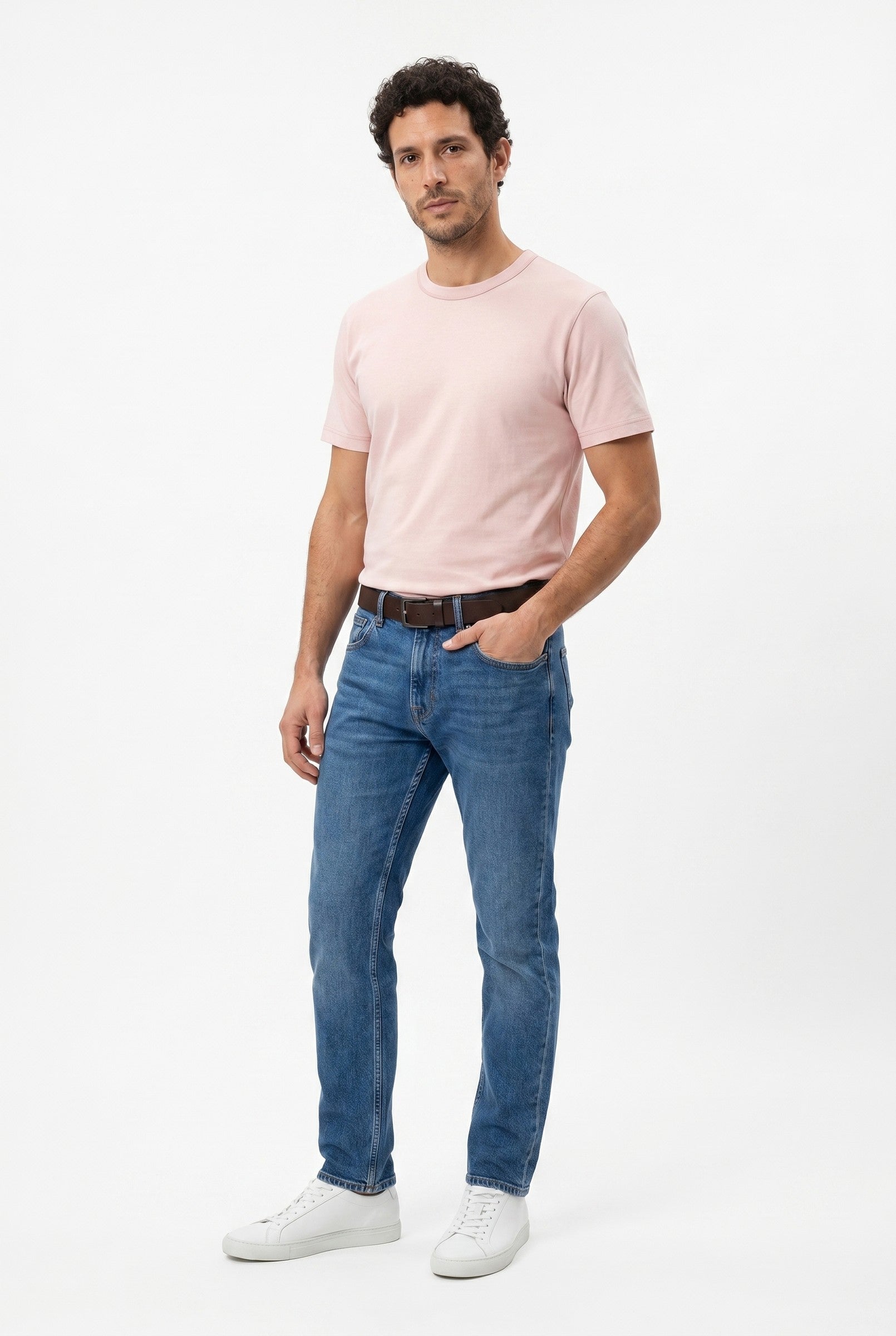 Men's Midweight Cotton Crew Neck T-Shirt | Blackstone London