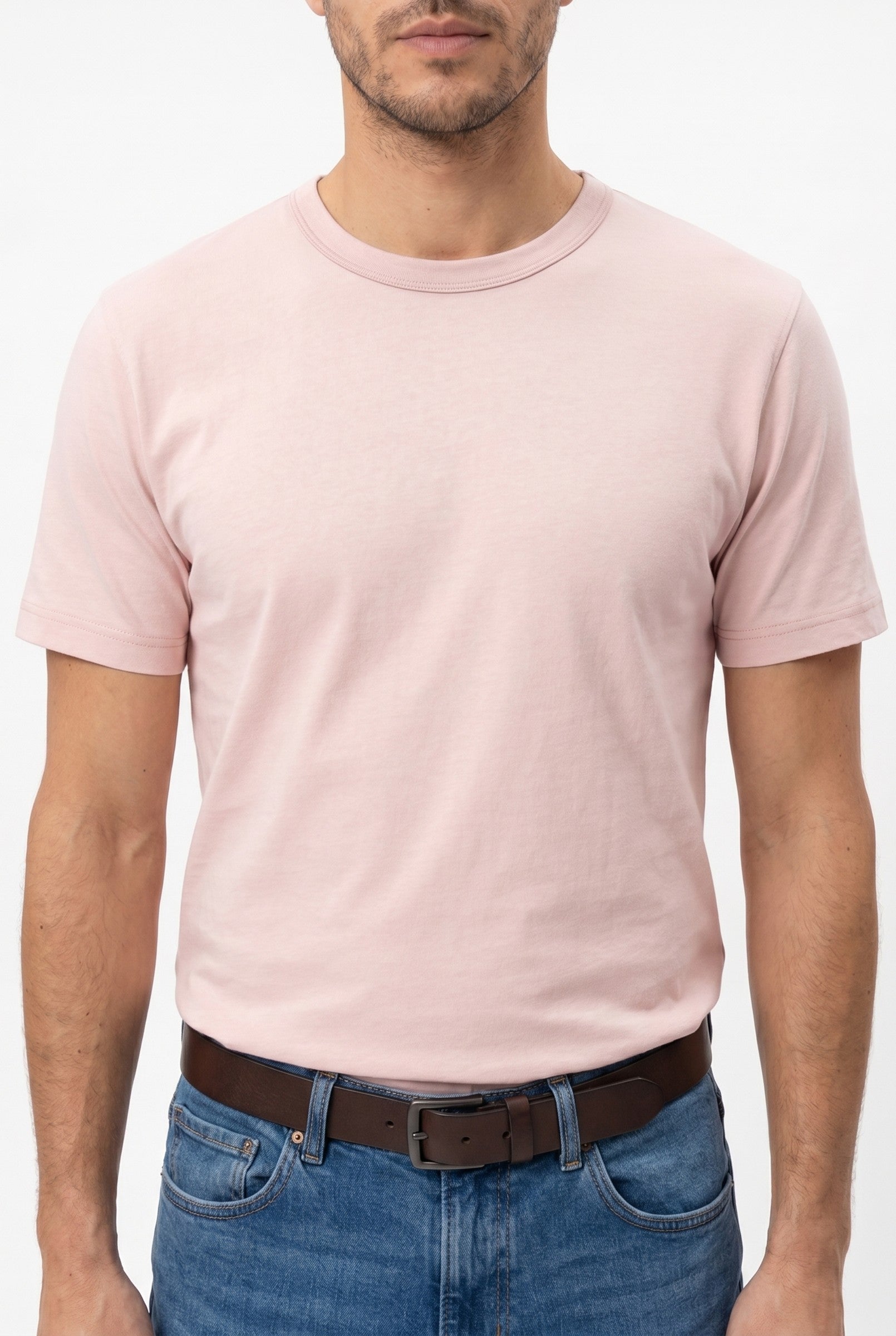 Men's Midweight Cotton Crew Neck T-Shirt | Blackstone London