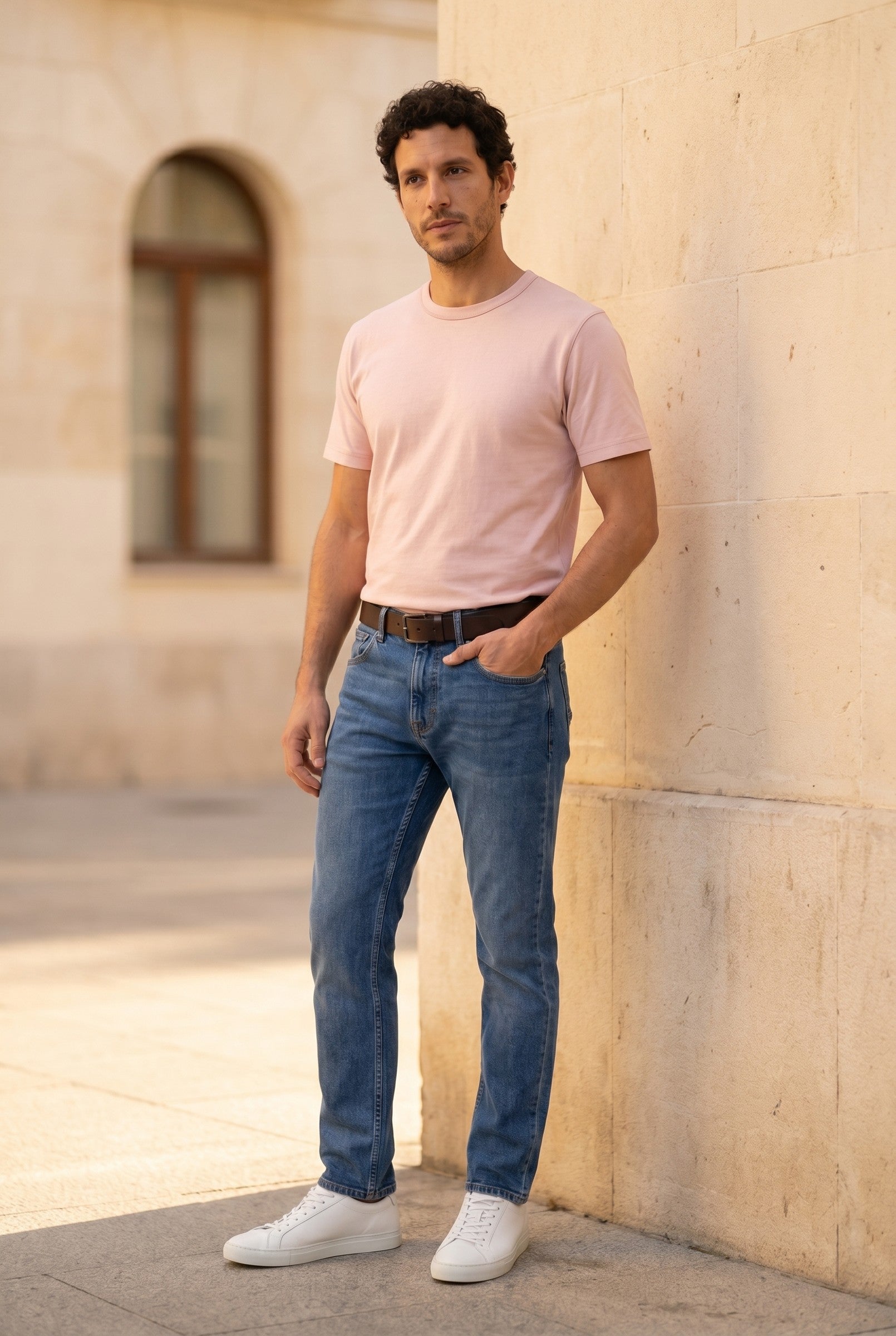 Men's Midweight Cotton Crew Neck T-Shirt | Blackstone London