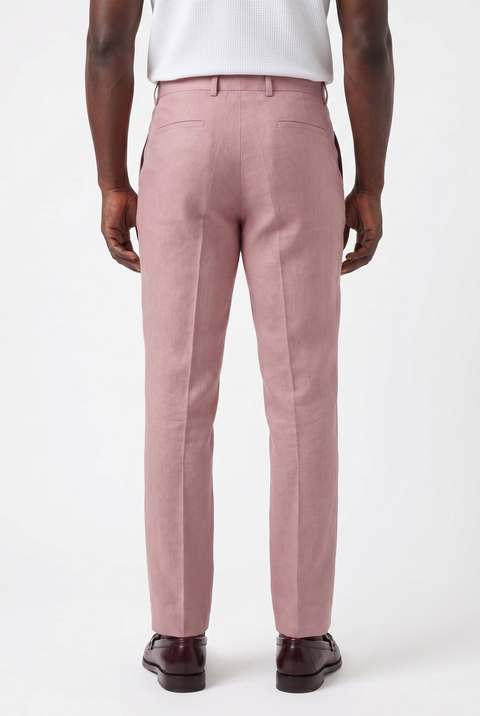 Men's Linen Tailored Trousers | Blackstone London
