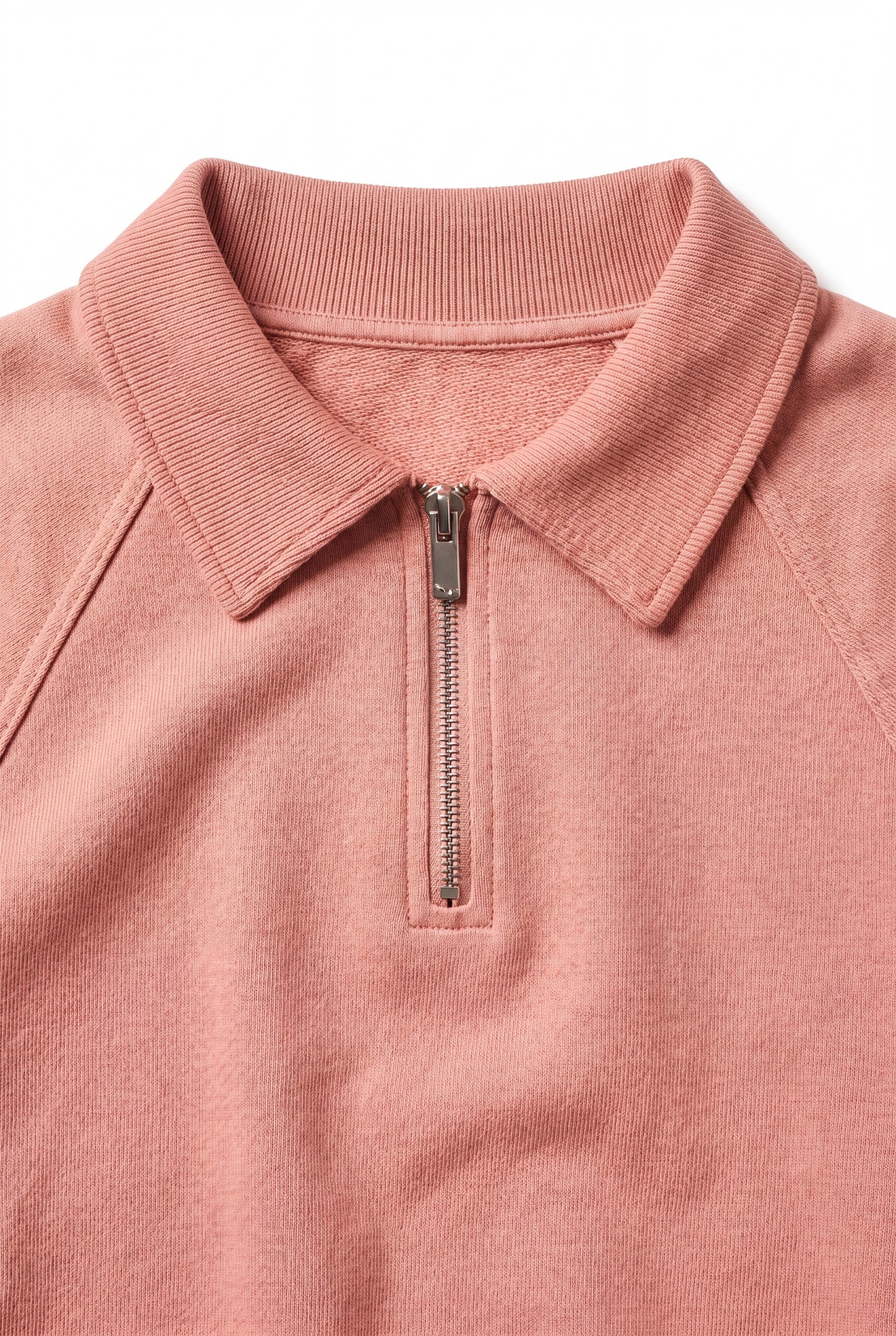 Men's Snow Washed Quarter Zip Polo | Blackstone London