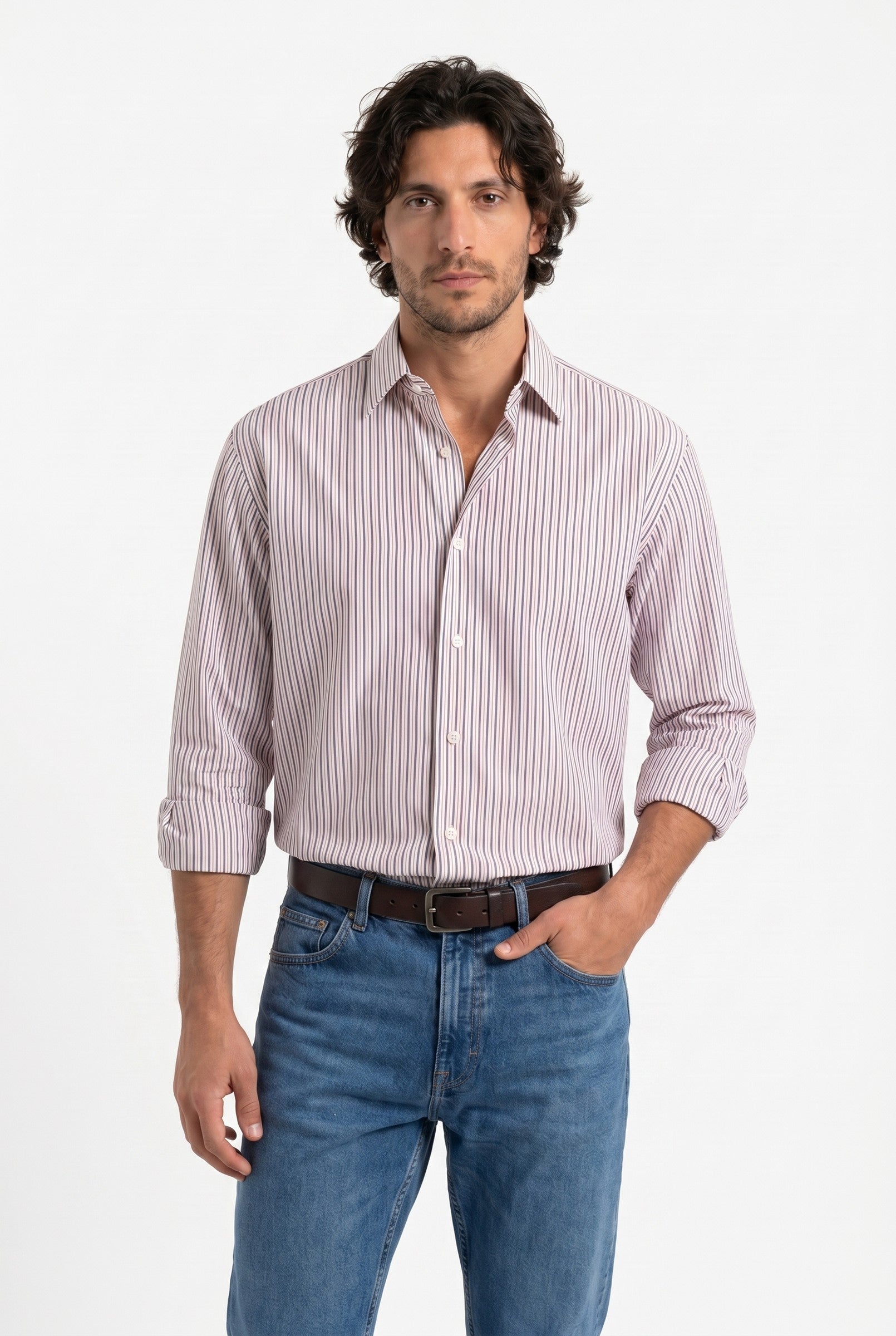Men's Poplin Longsleeve Shirt | Blackstone London