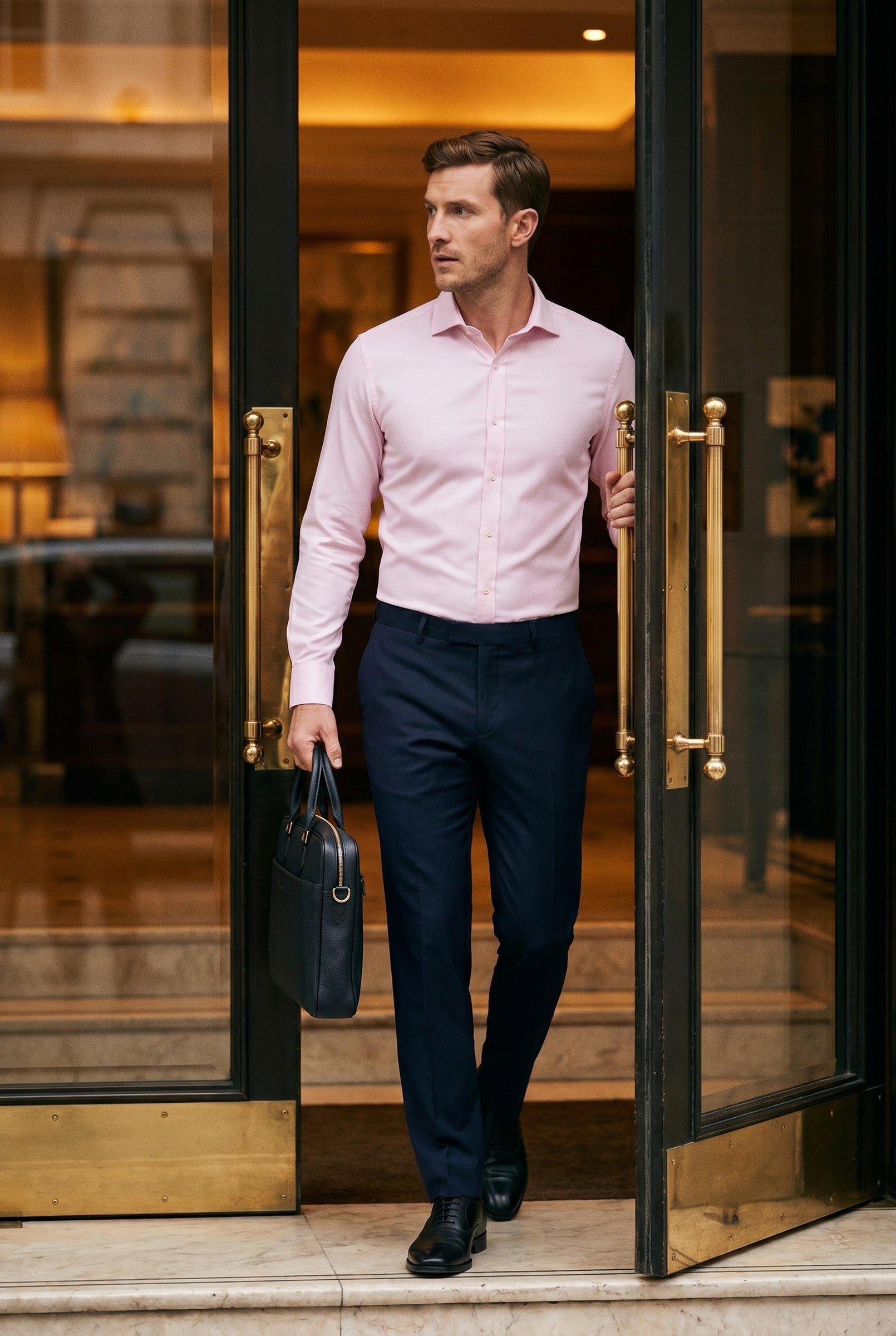 Men's Performance Slim-Fit Dress Shirt | Blackstone London