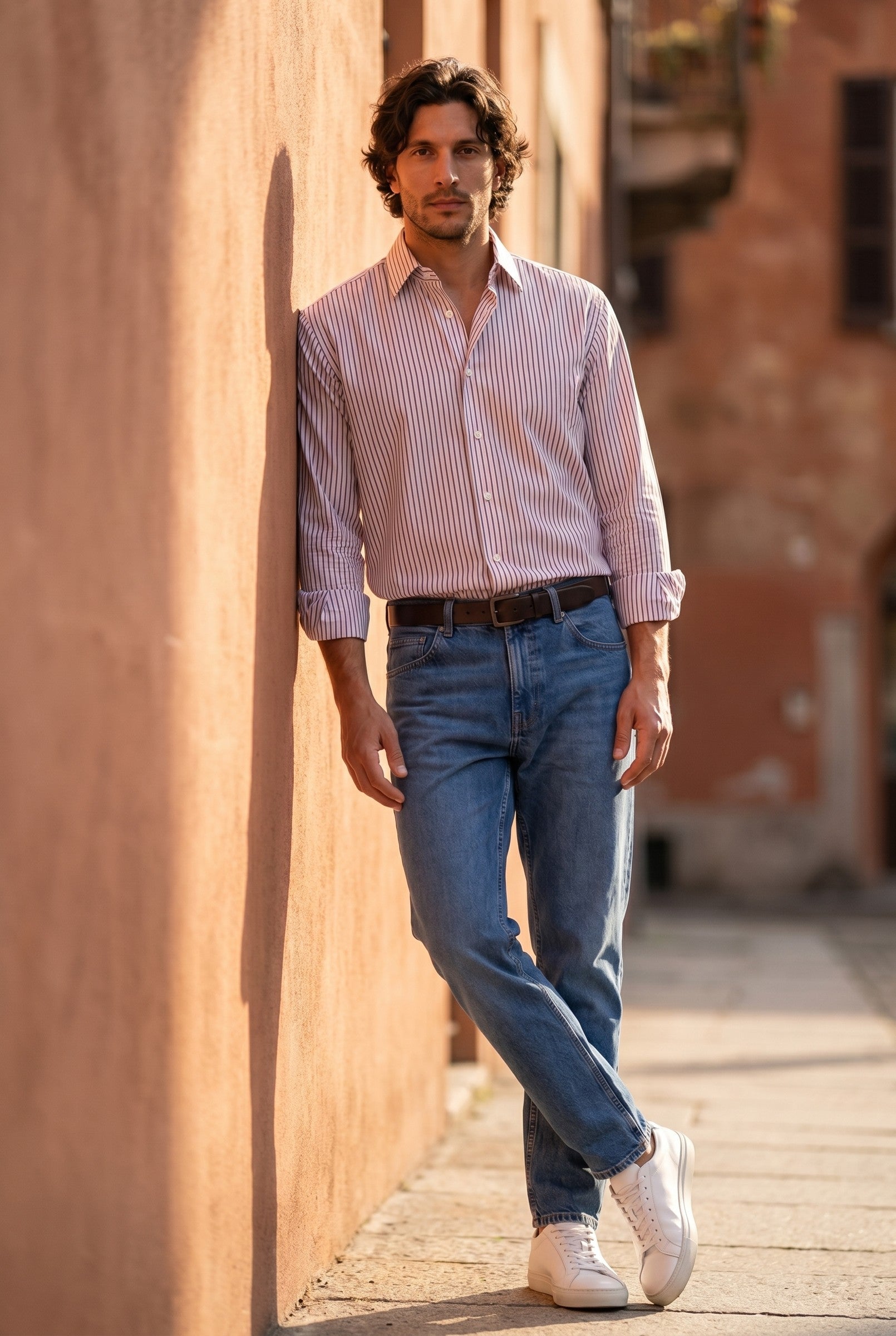 Men's Poplin Longsleeve Shirt | Blackstone London