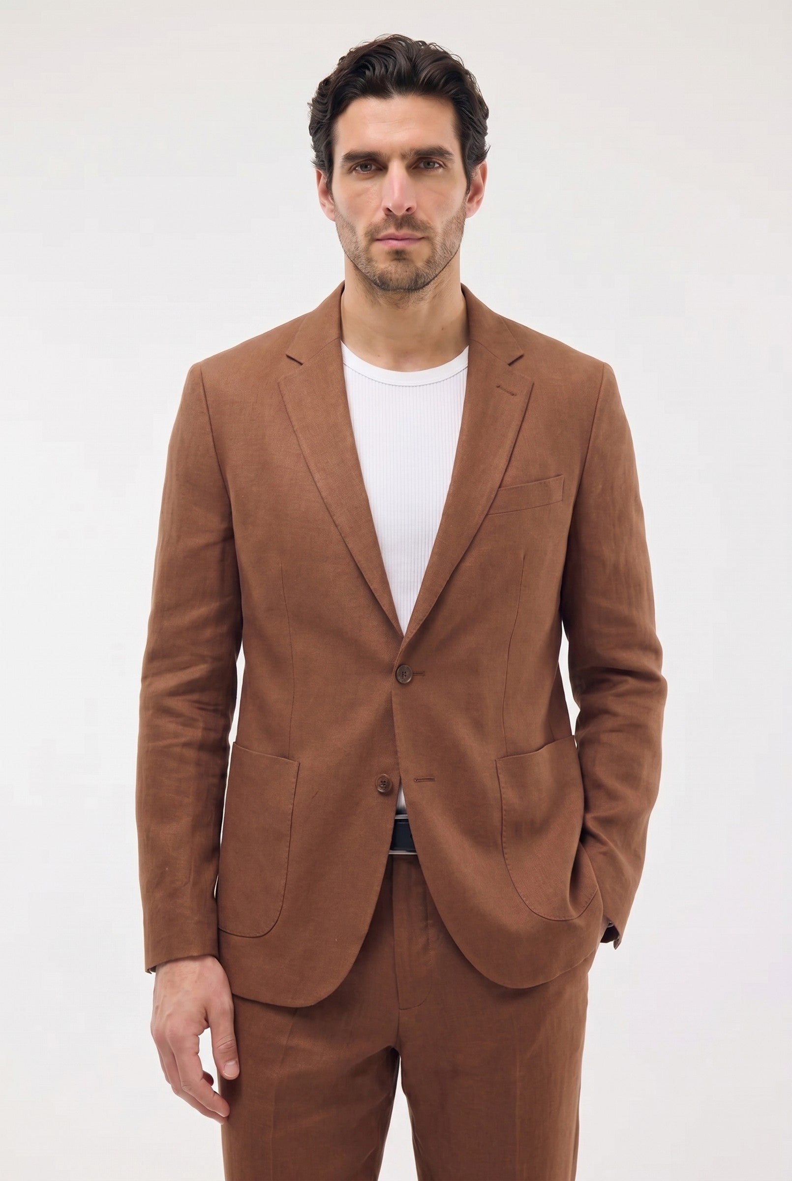Men's Linen Tailored Blazer | Blackstone London