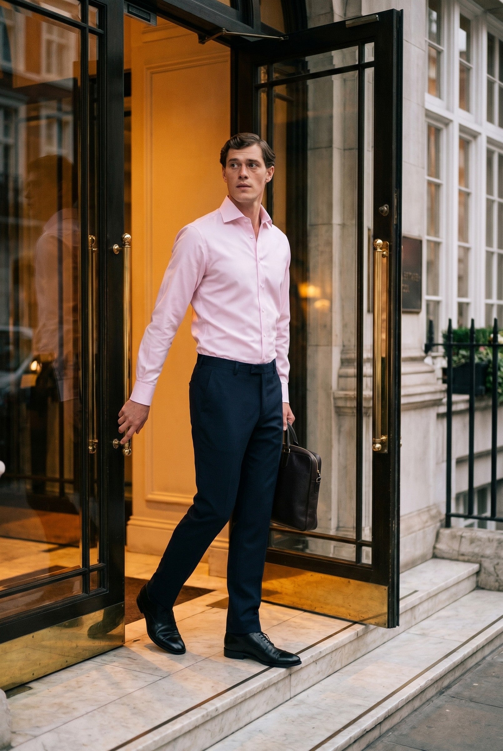 Men's Non-Iron Twill Dress Shirt | Blackstone London