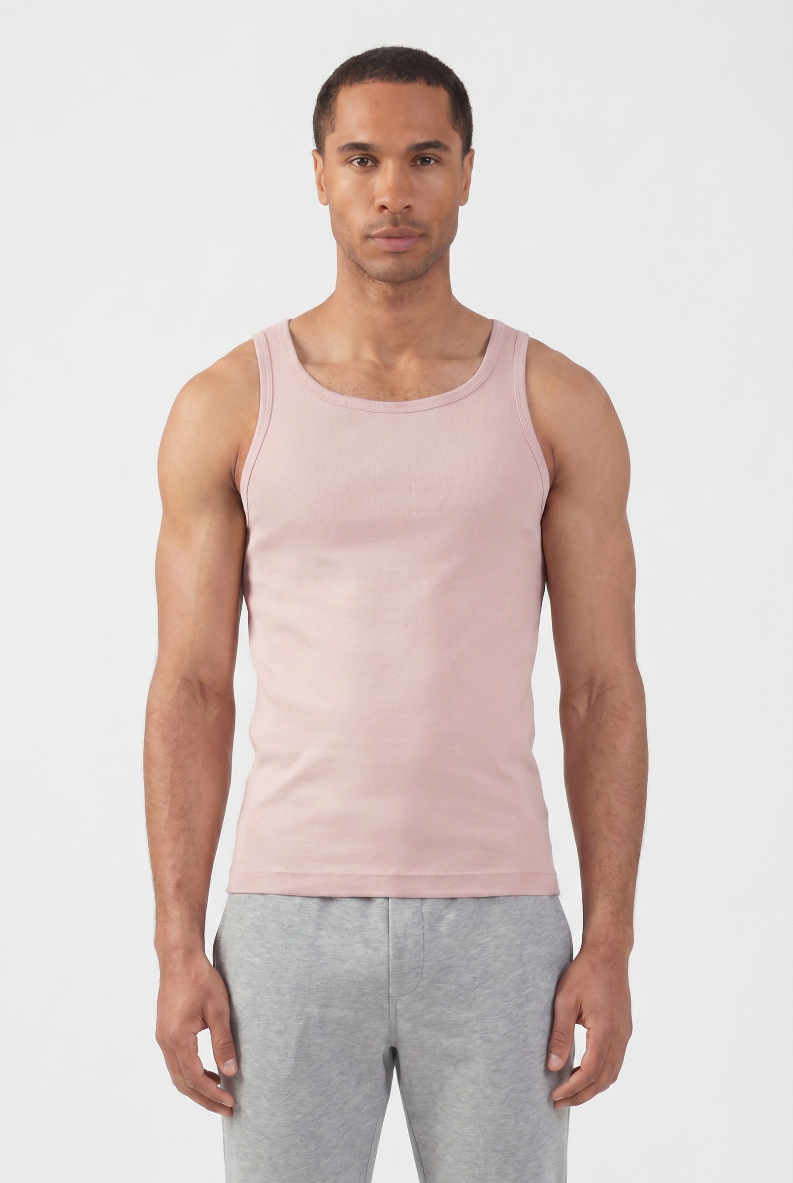 Men's Ribbed Cotton Tank Top | Blackstone London