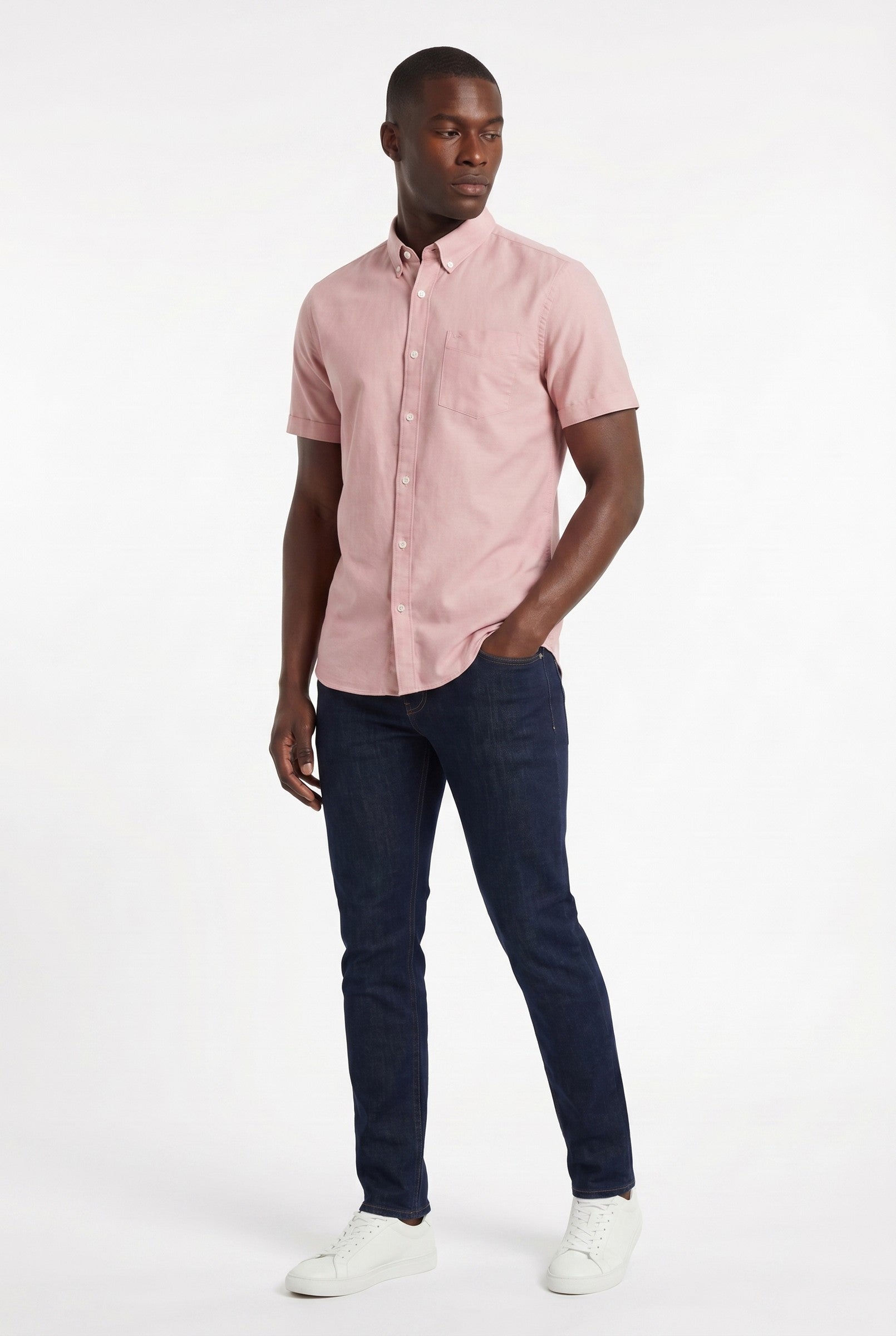 Men's Brewer Short-Sleeve Oxford Shirt | Blackstone London