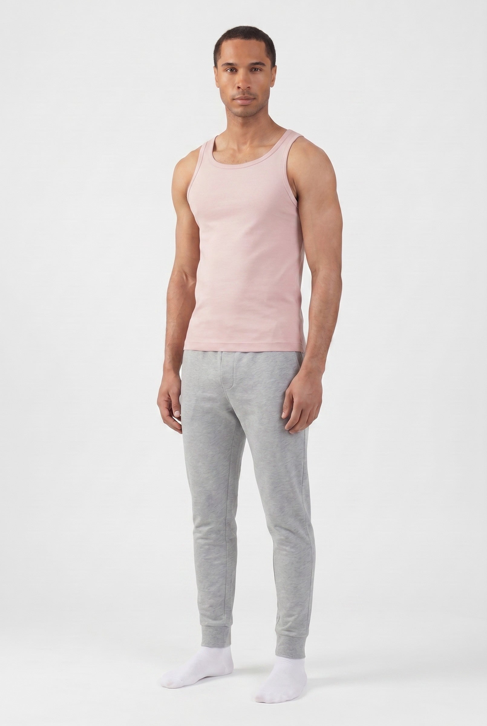 Men's Ribbed Cotton Tank Top | Blackstone London