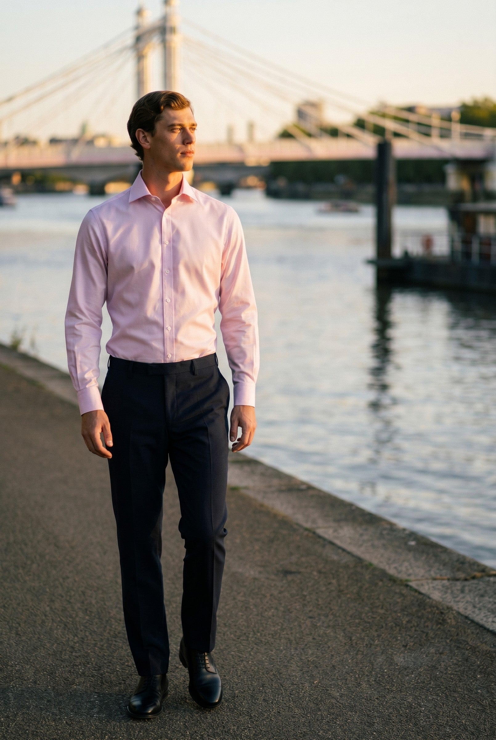 Men's Non-Iron Twill Dress Shirt | Blackstone London