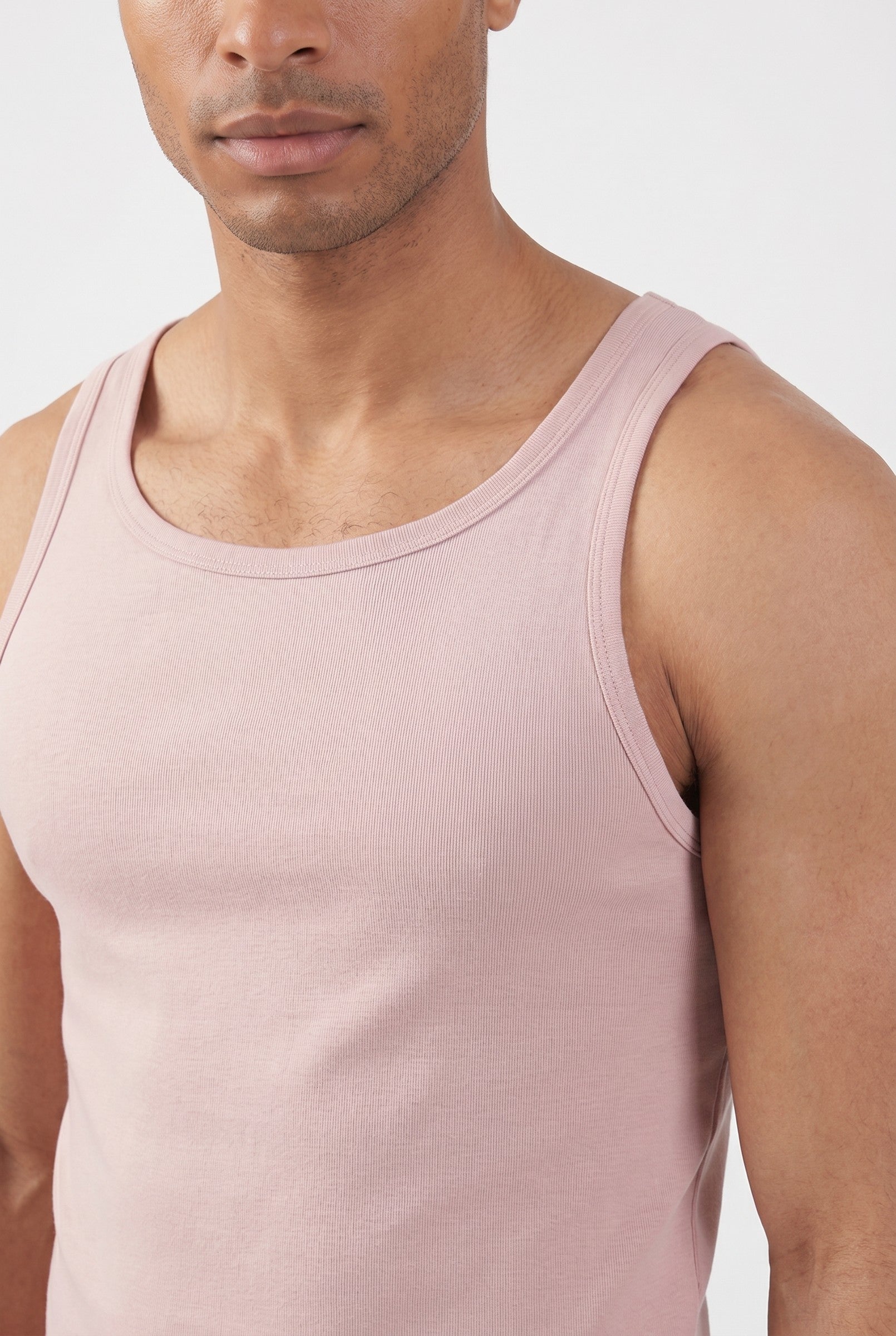 Men's Ribbed Cotton Tank Top | Blackstone London