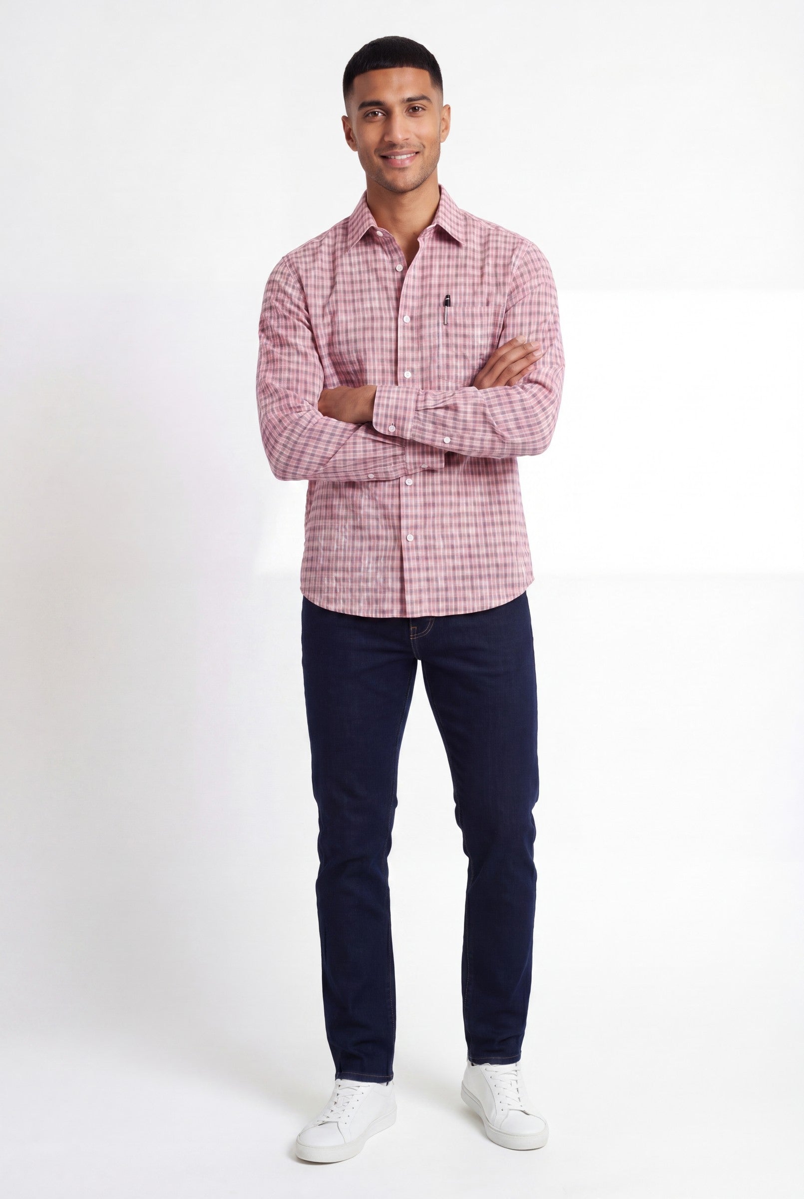 Men's Cotton Checked Boxy Shirt | Blackstone London