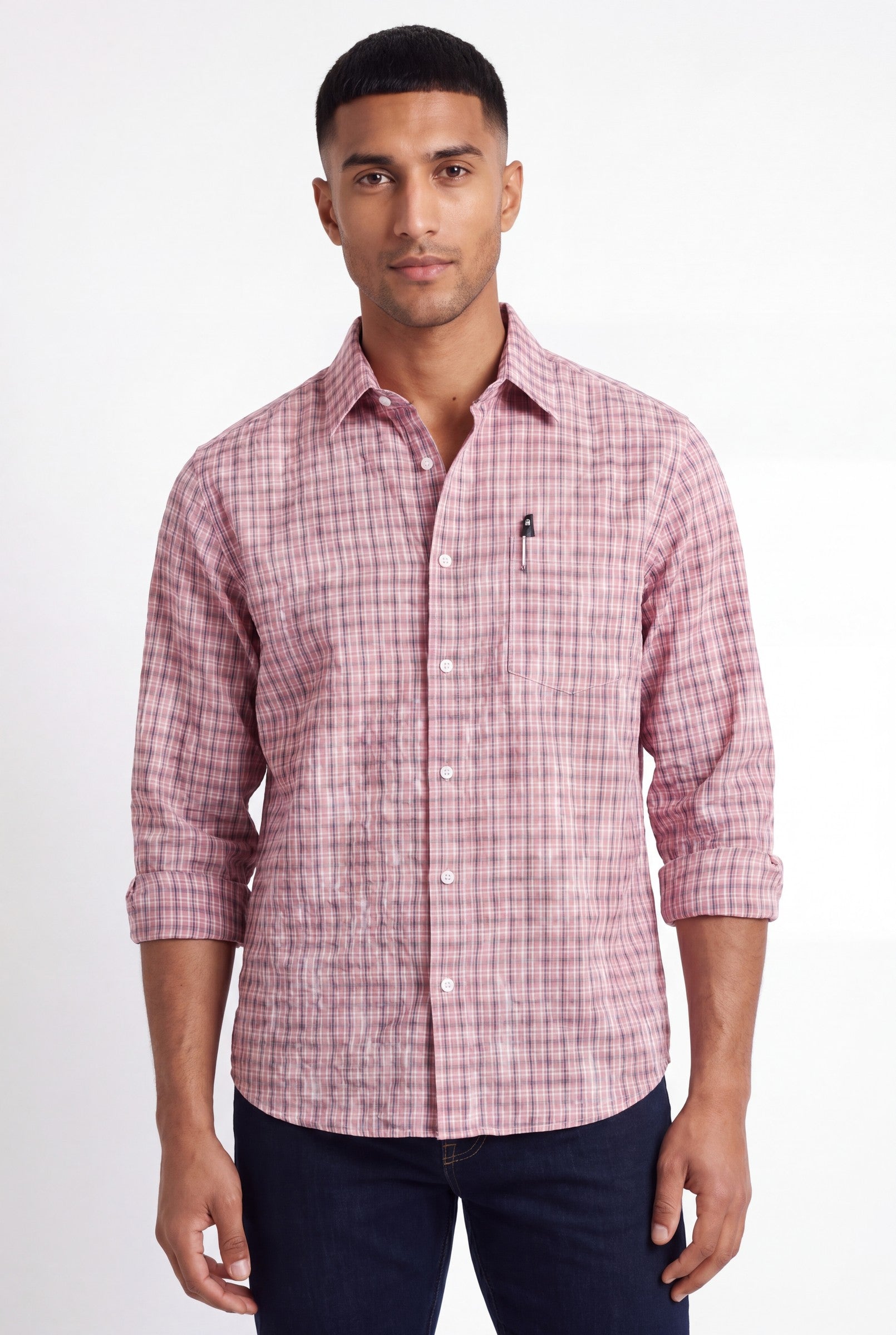Men's Cotton Checked Boxy Shirt | Blackstone London