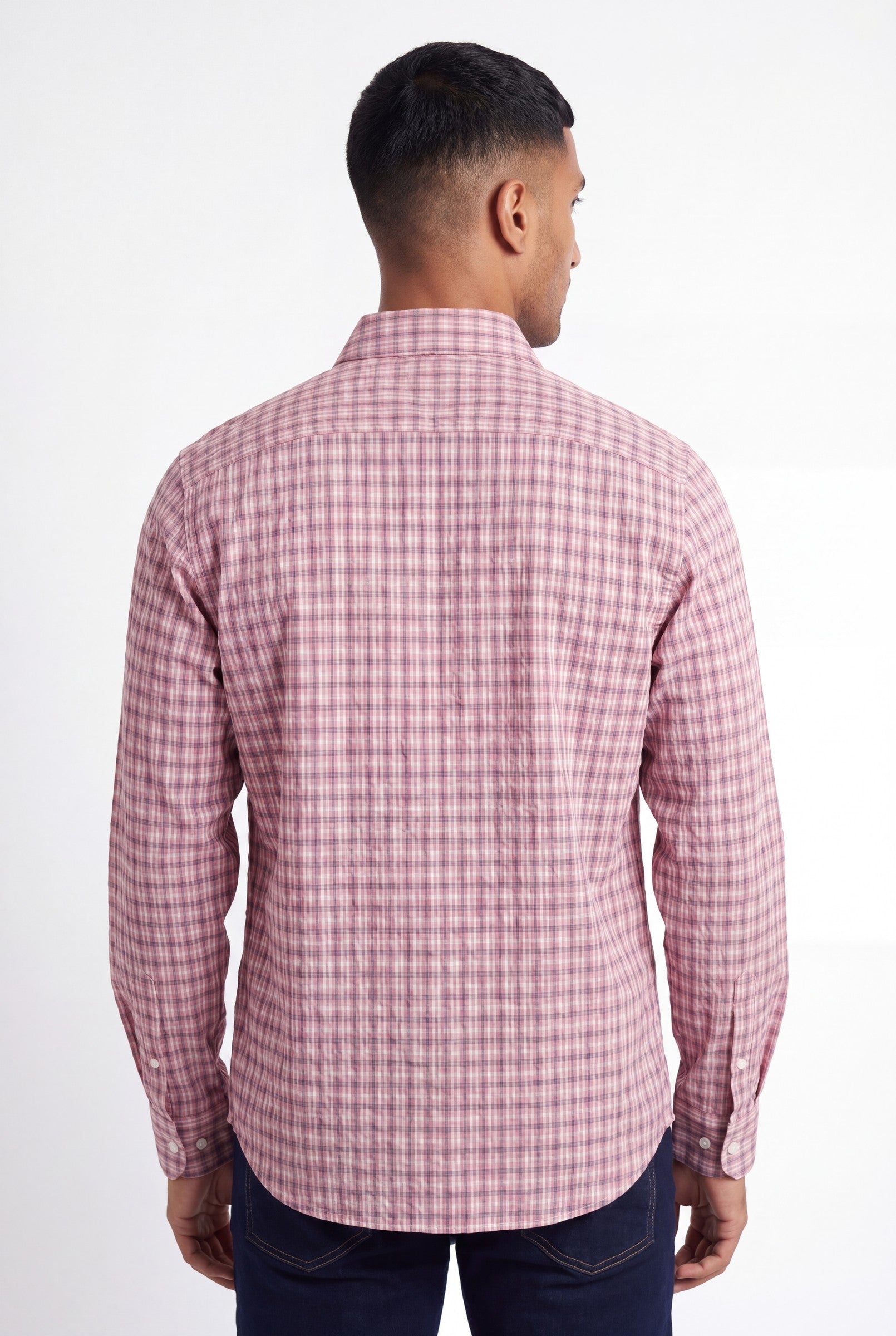 Men's Cotton Checked Boxy Shirt | Blackstone London