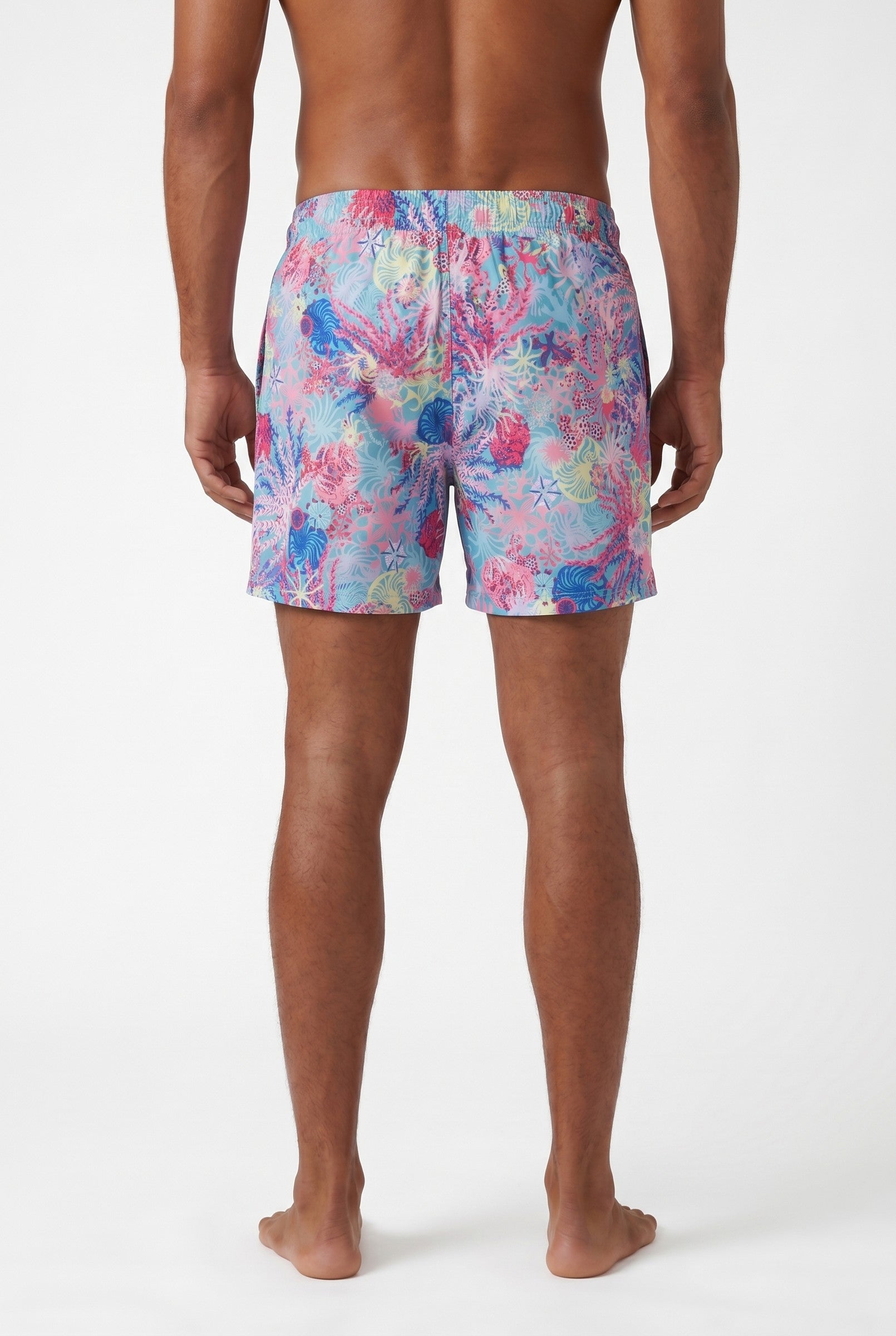 Men's Coral Floral Swim Shorts | Blackstone London