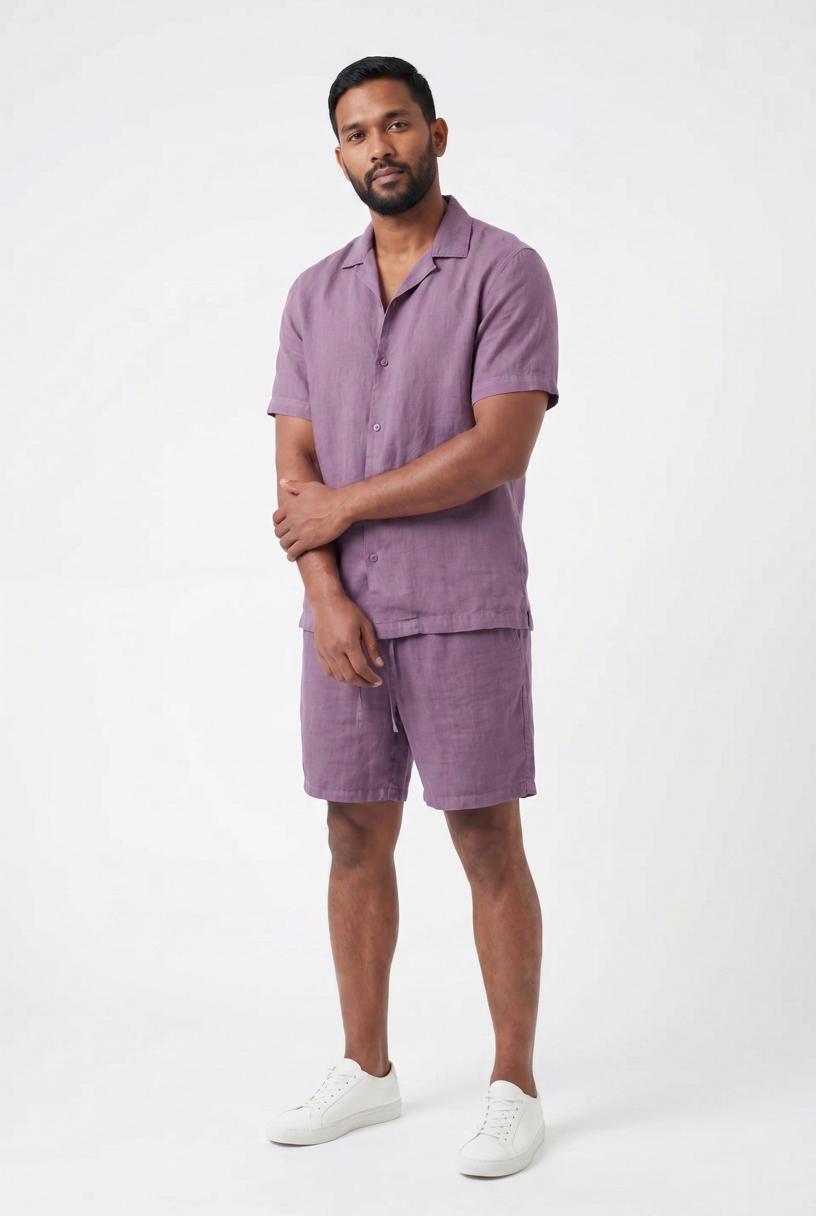 Men's Linen Leisure Drawstring Shorts | Blackstone London