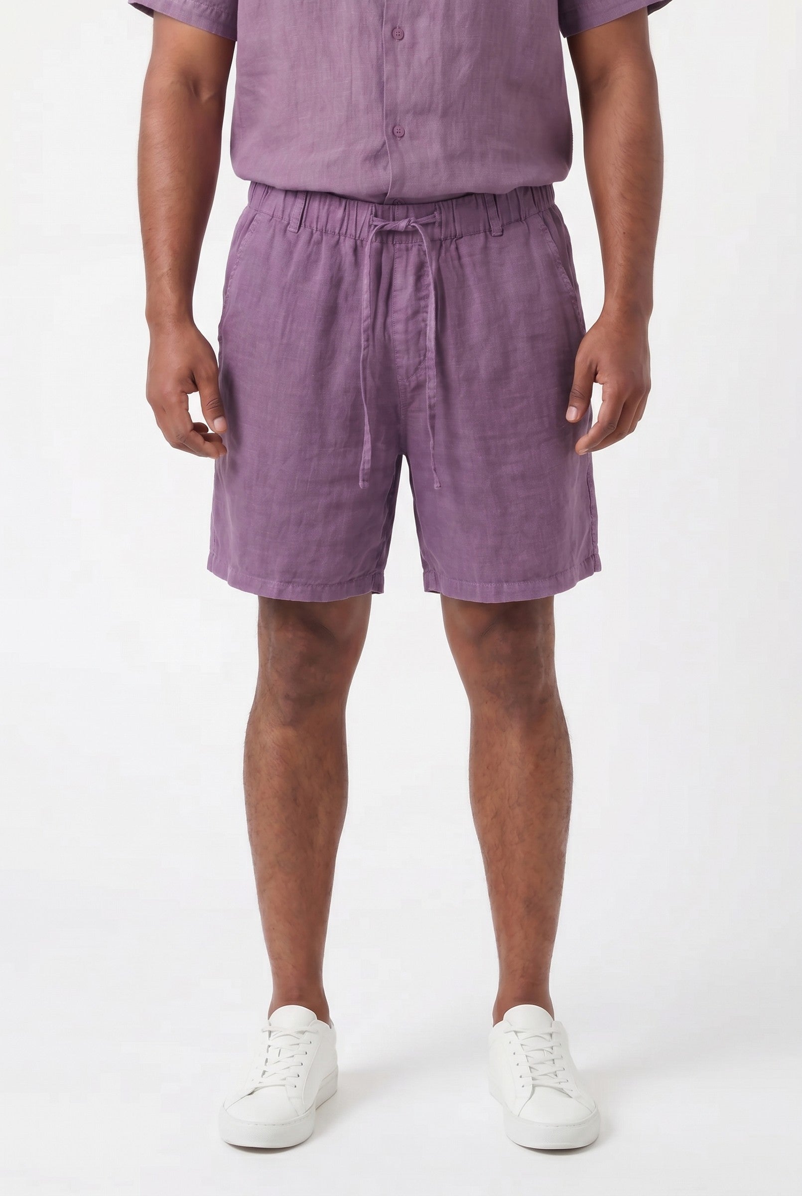Men's Linen Leisure Drawstring Shorts | Blackstone London