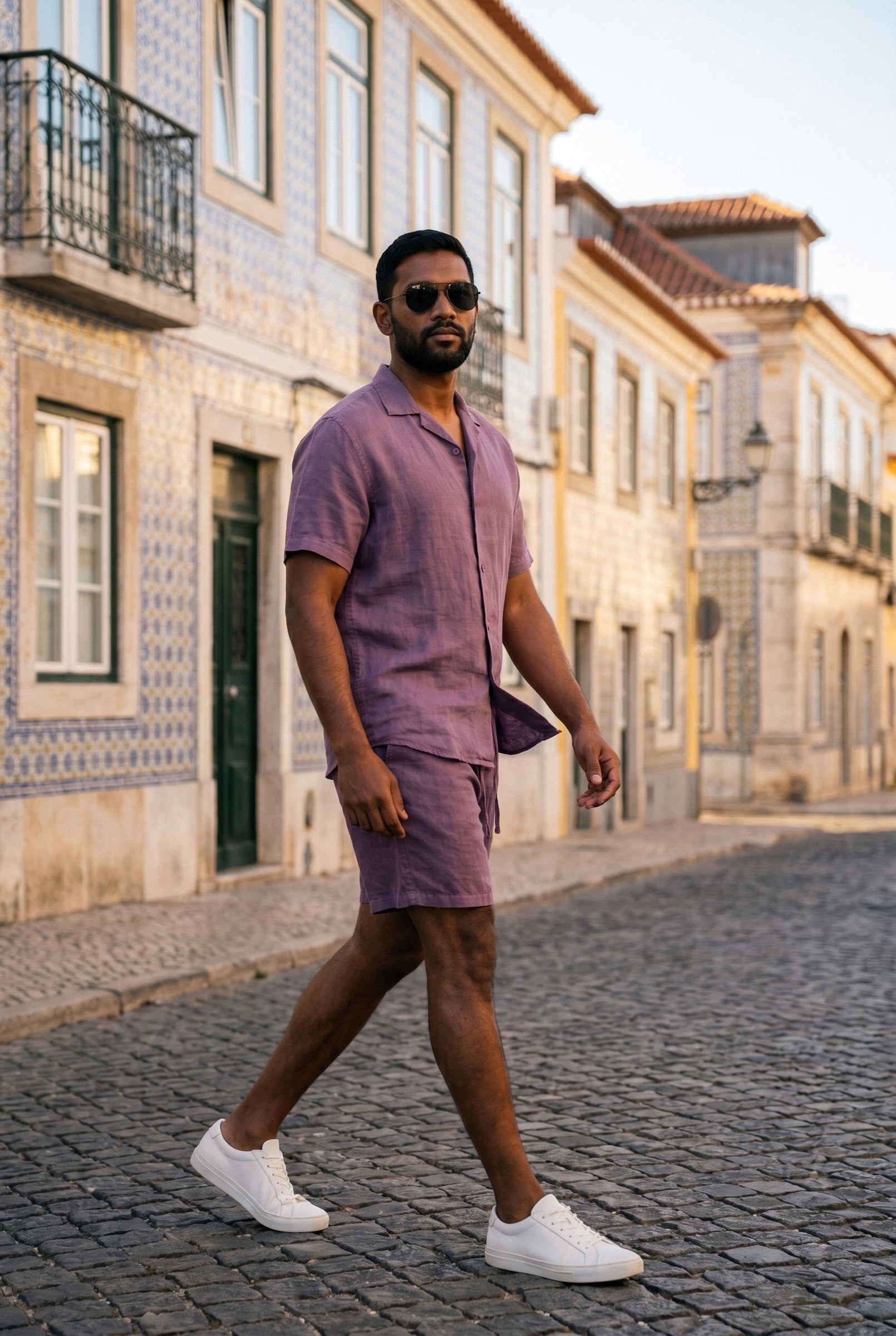 Men's Linen Leisure Drawstring Shorts | Blackstone London