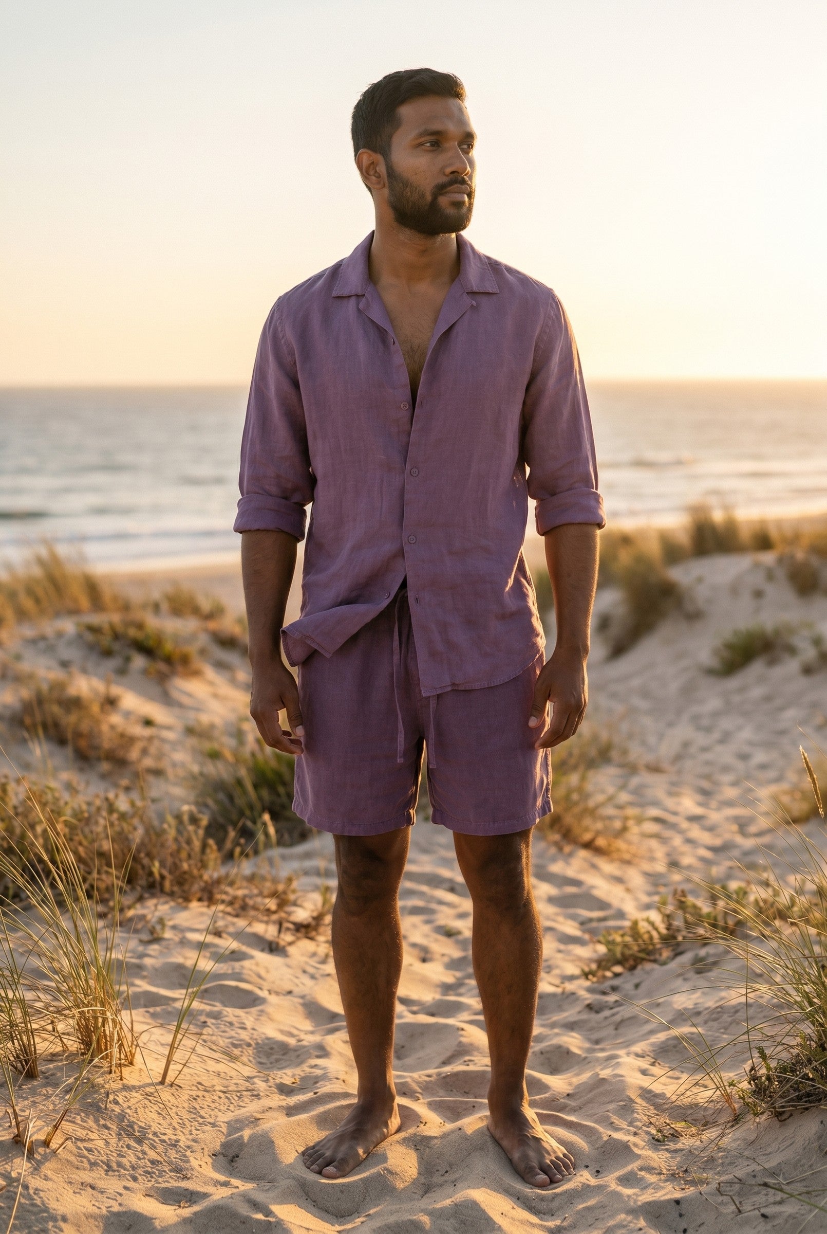 Men's Linen Leisure Drawstring Shorts | Blackstone London