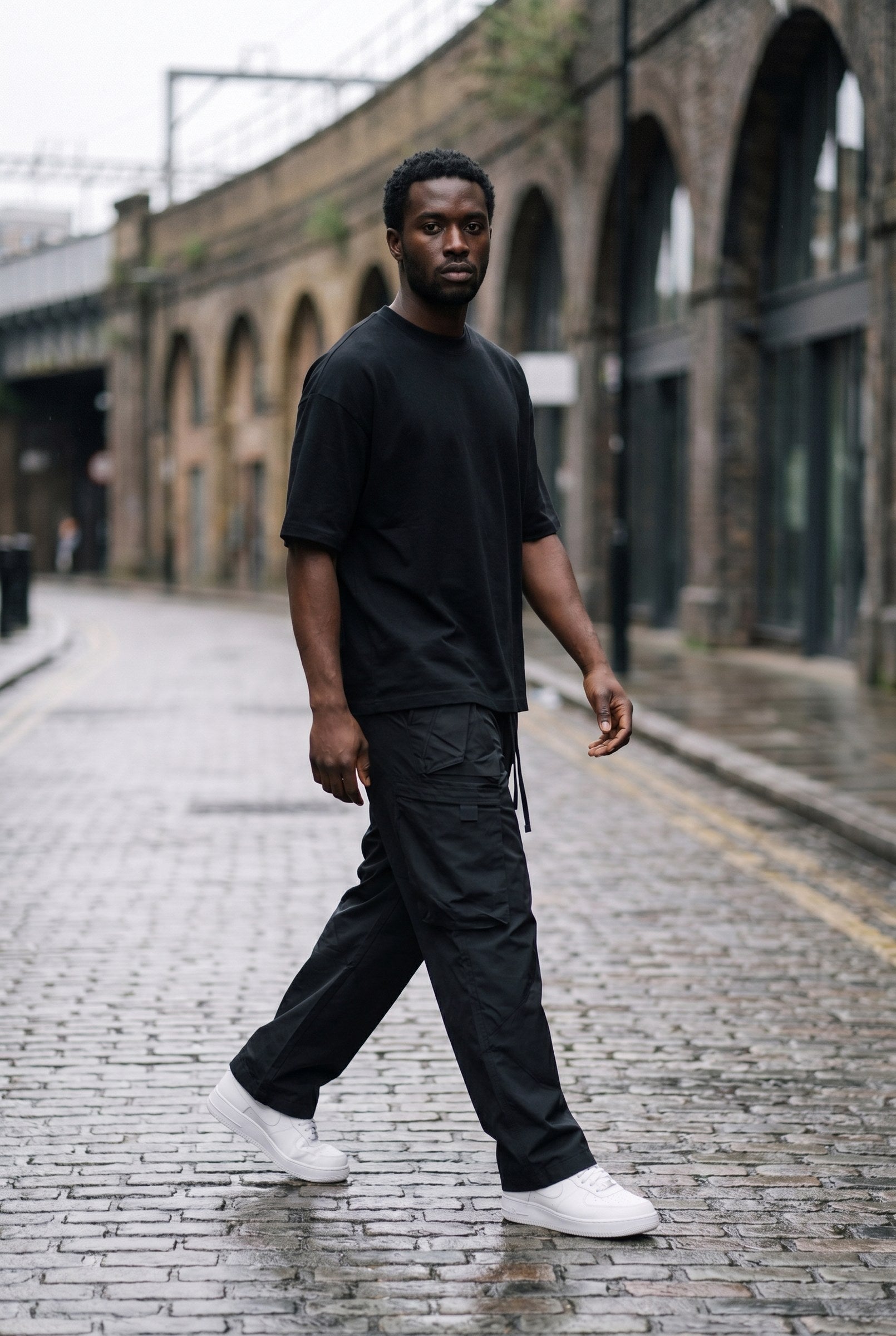 Men's Utility Straight Fit Cargo Pants | Blackstone London
