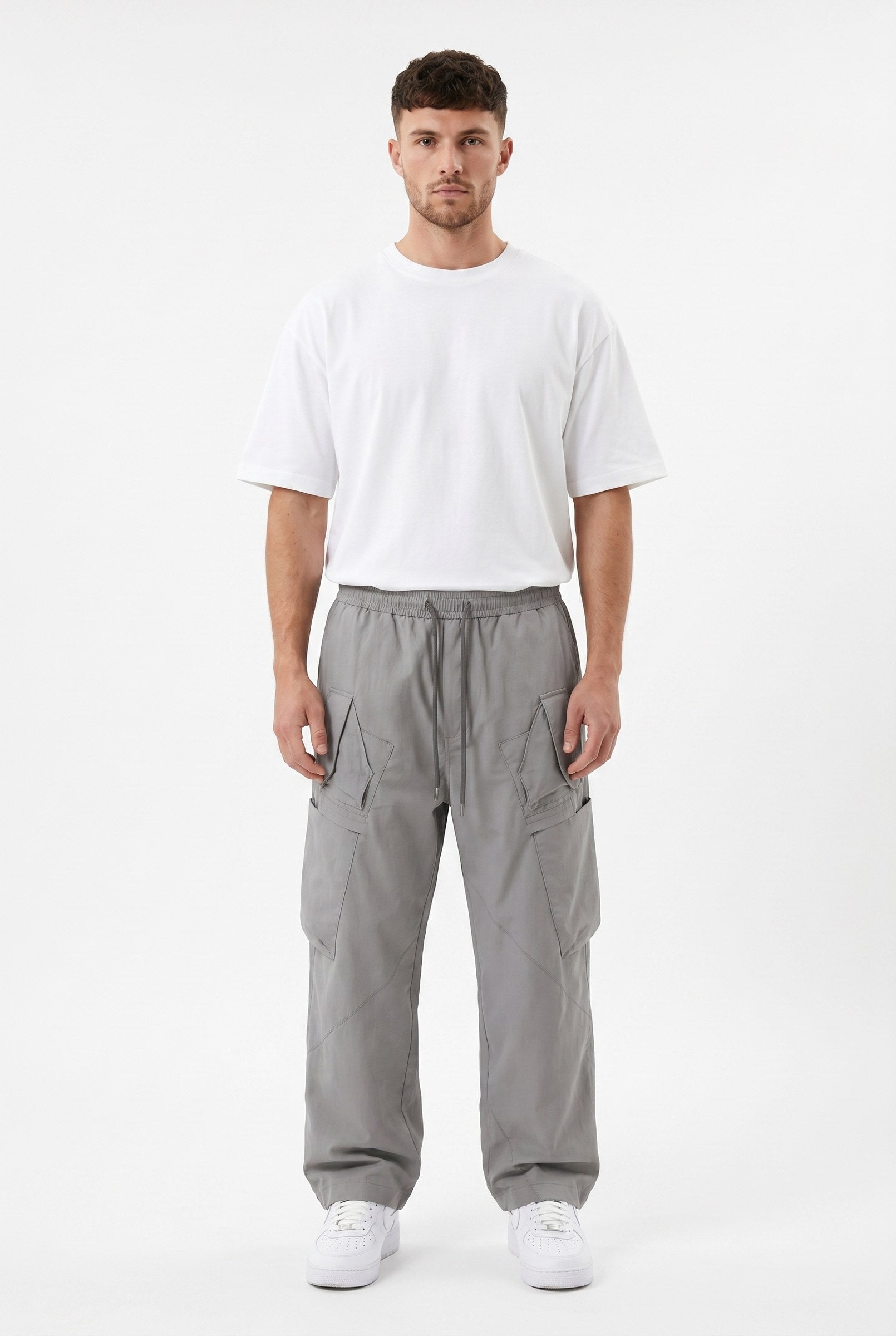 Men's Utility Straight Fit Cargo Pants | Blackstone London