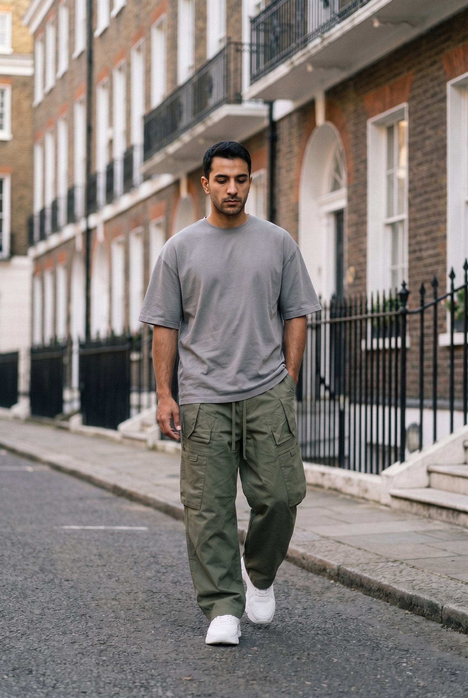 Men's Utility Straight Fit Cargo Pants | Blackstone London