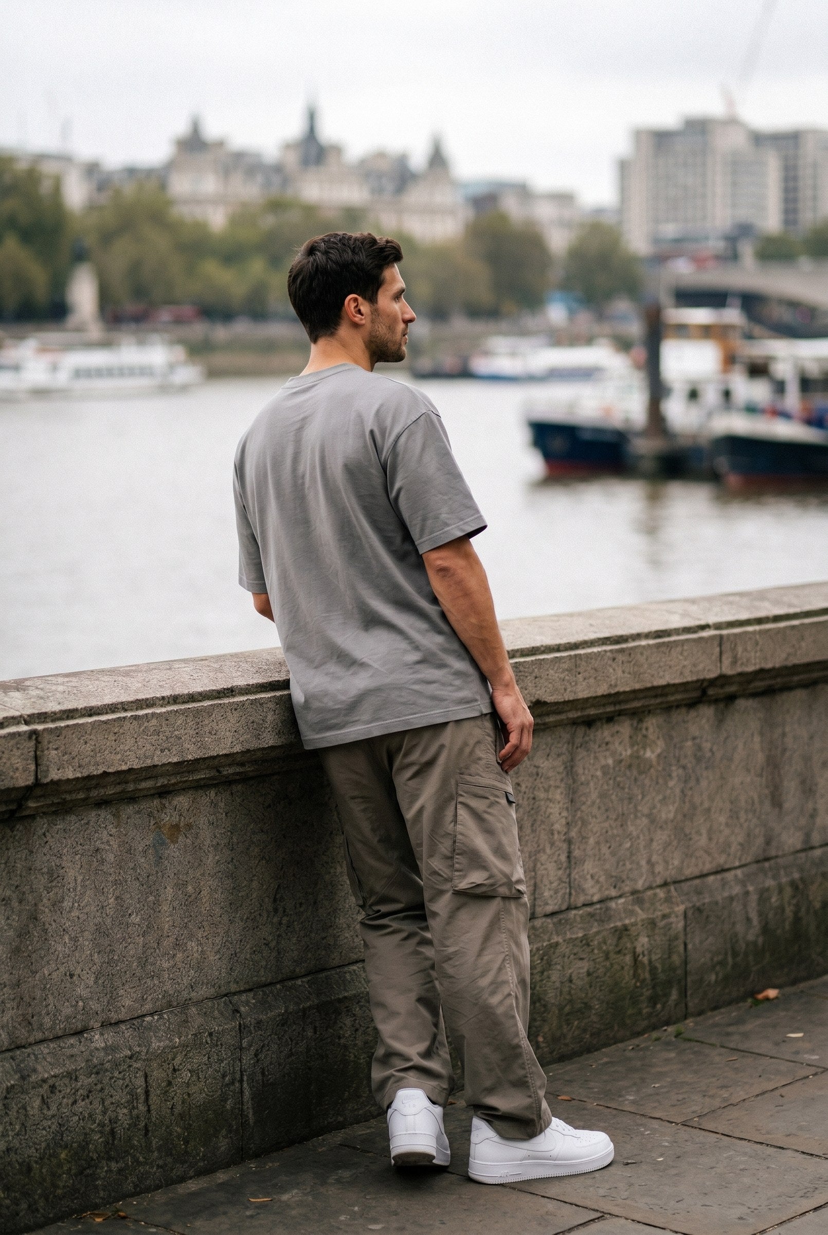 Men's Utility Straight Fit Cargo Pants | Blackstone London