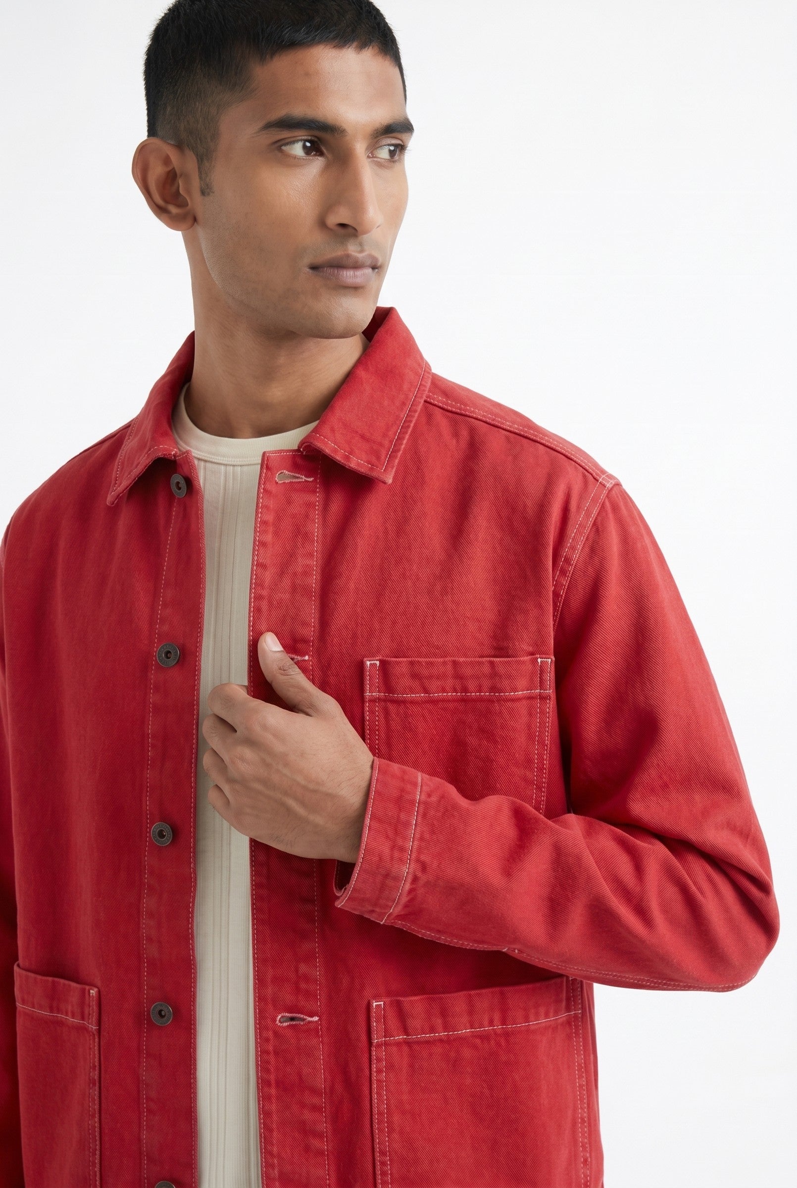 Men's Vintage Wash Chore Jacket | Blackstone London