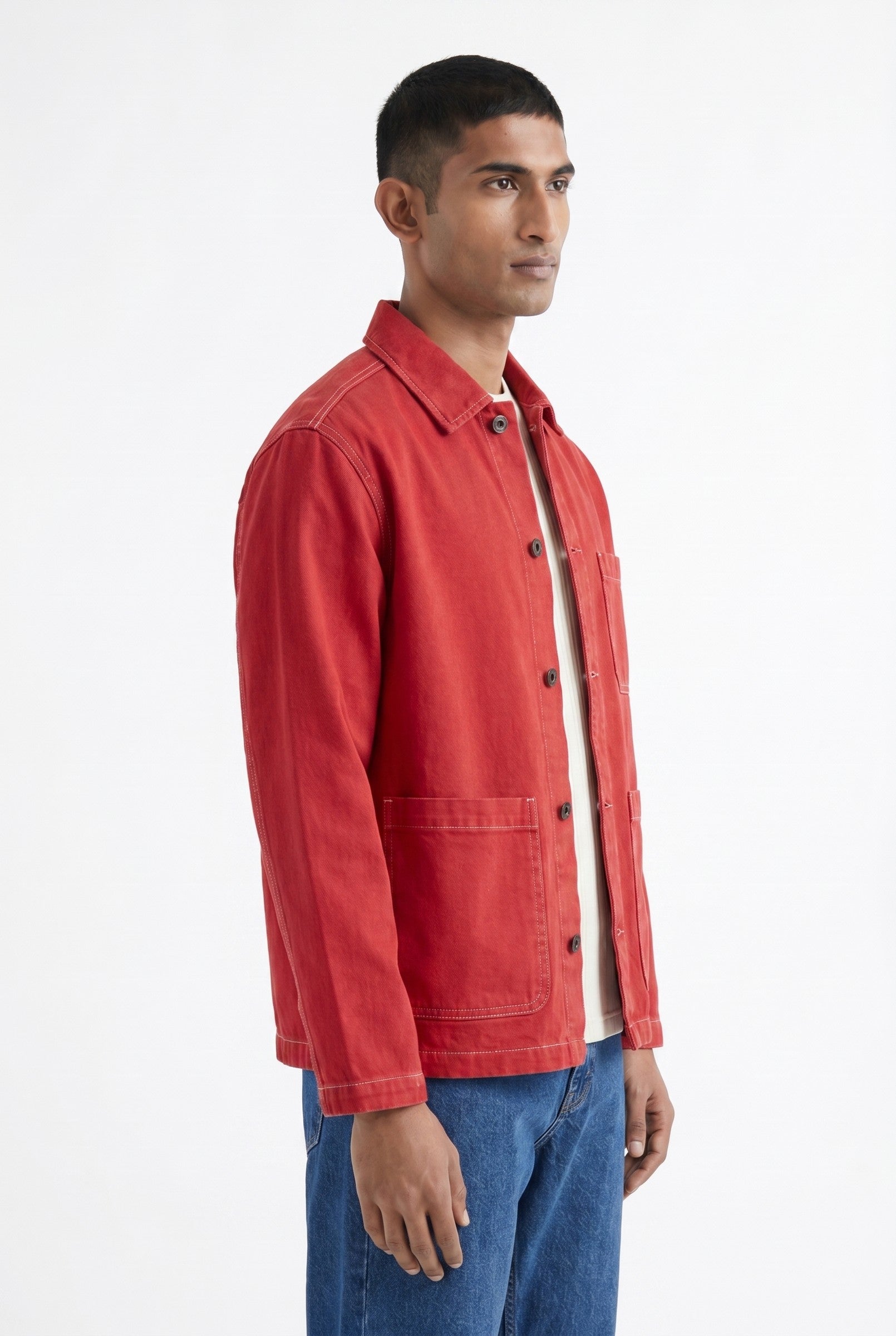 Men's Vintage Wash Chore Jacket | Blackstone London