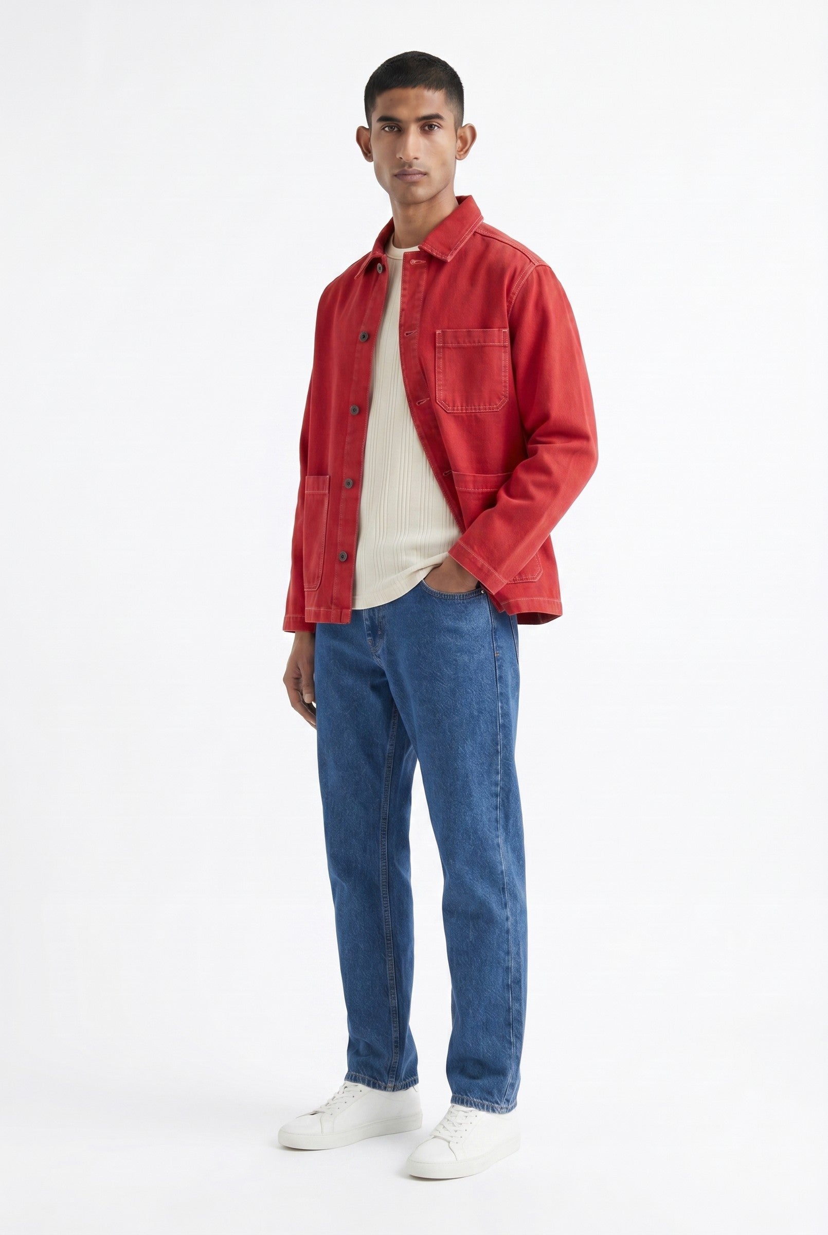 Men's Vintage Wash Chore Jacket | Blackstone London