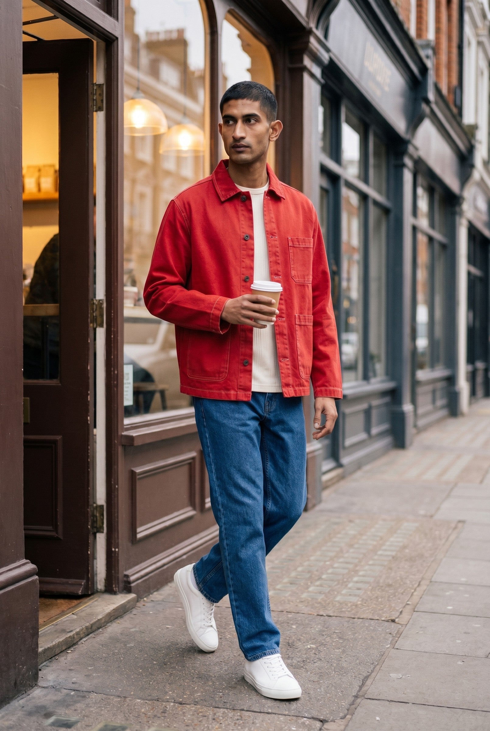 Men's Vintage Wash Chore Jacket | Blackstone London
