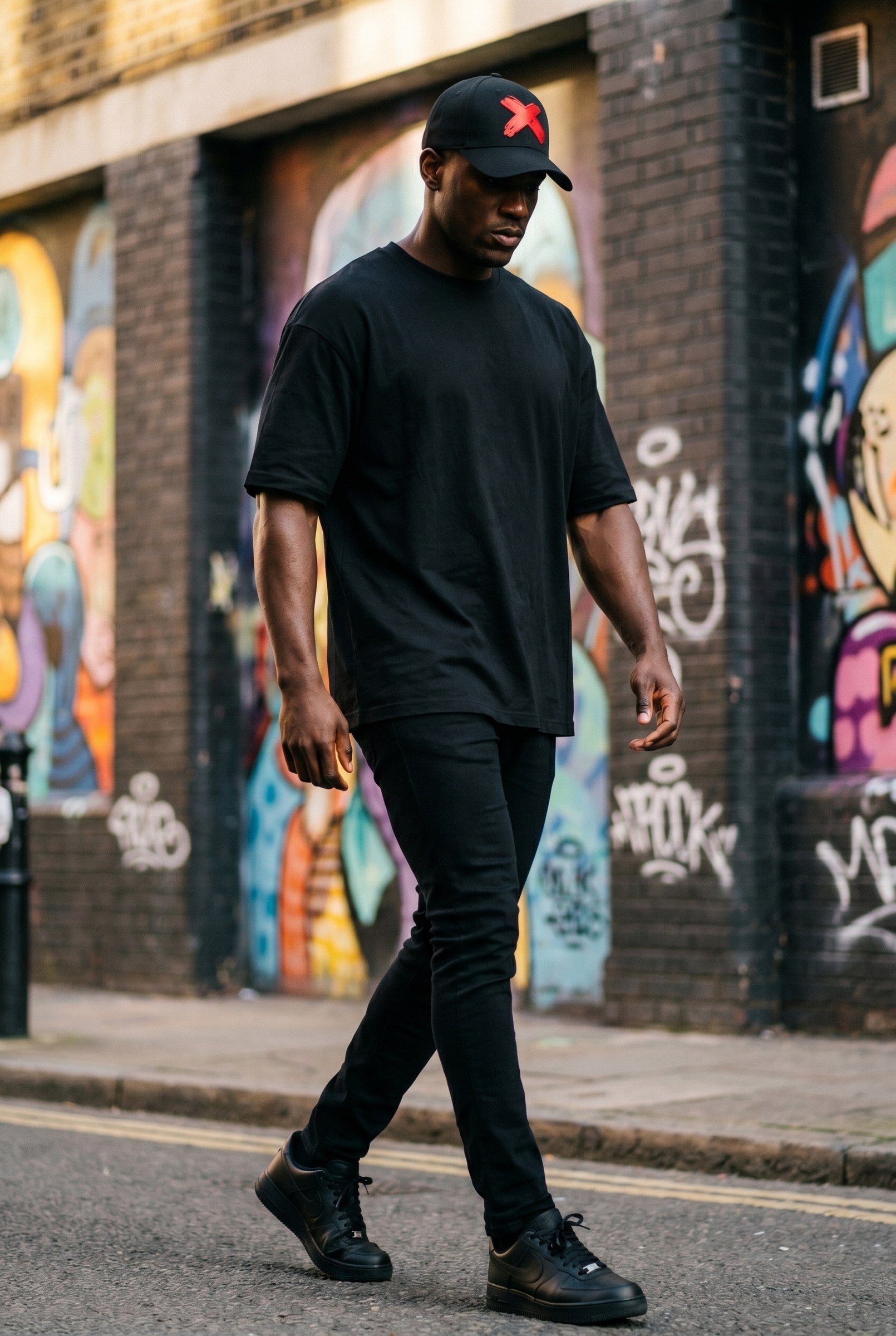 Men's Cross X Embroidered Cap | Blackstone London