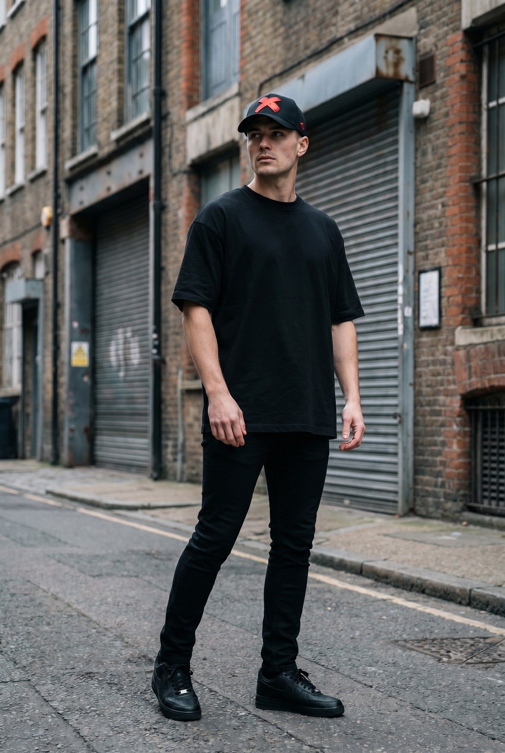 Men's Cross X Embroidered Cap | Blackstone London