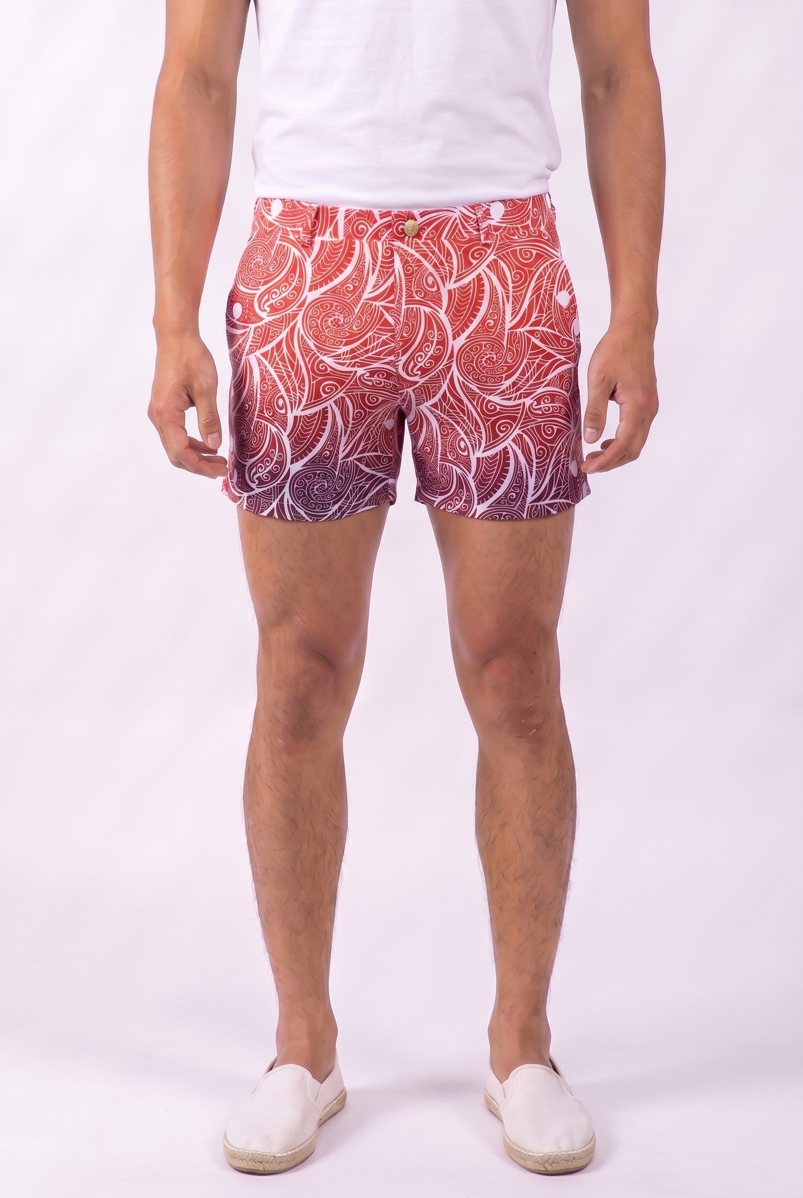 Men's Warrior Print Swim Shorts | Blackstone London