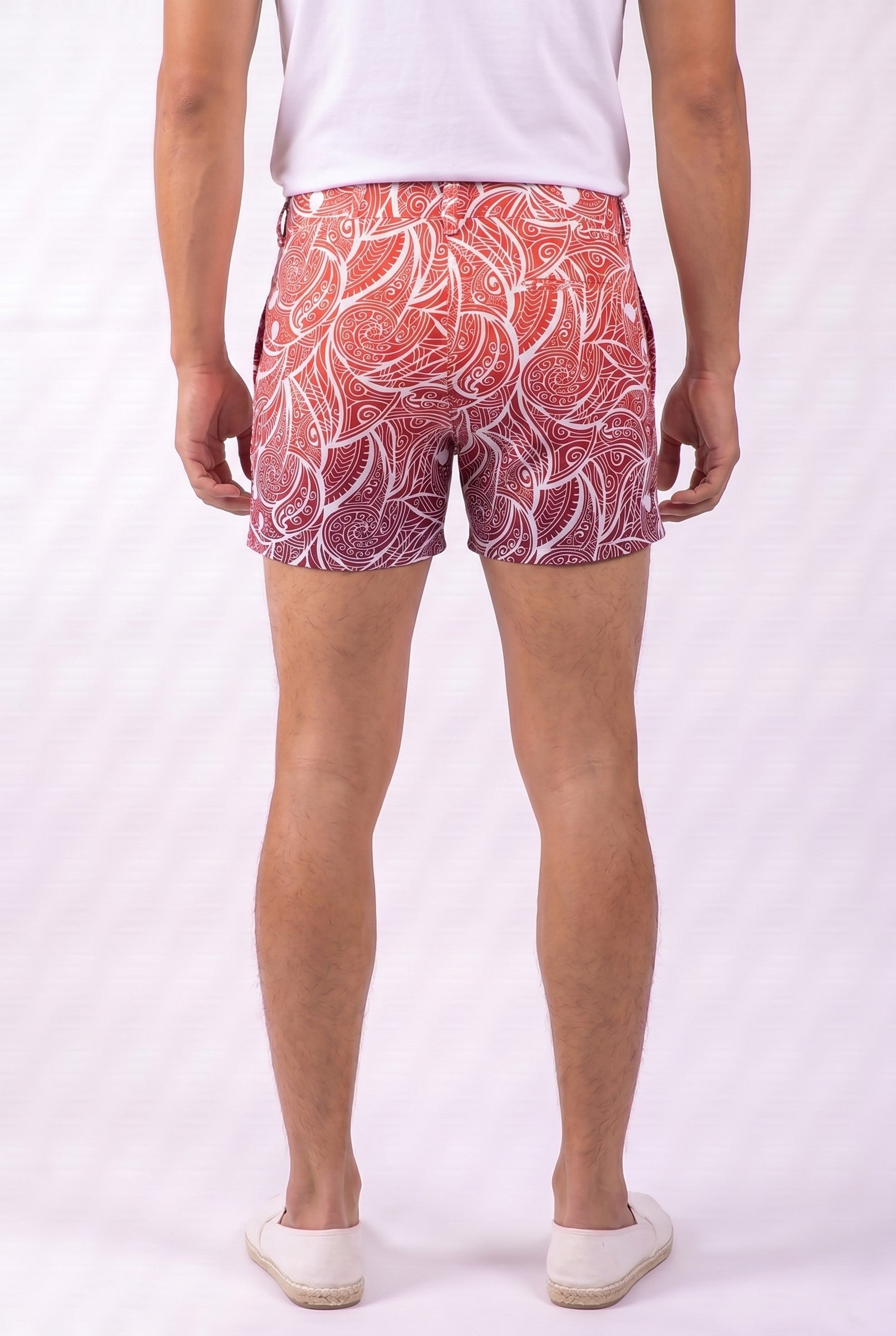 Men's Warrior Print Swim Shorts | Blackstone London