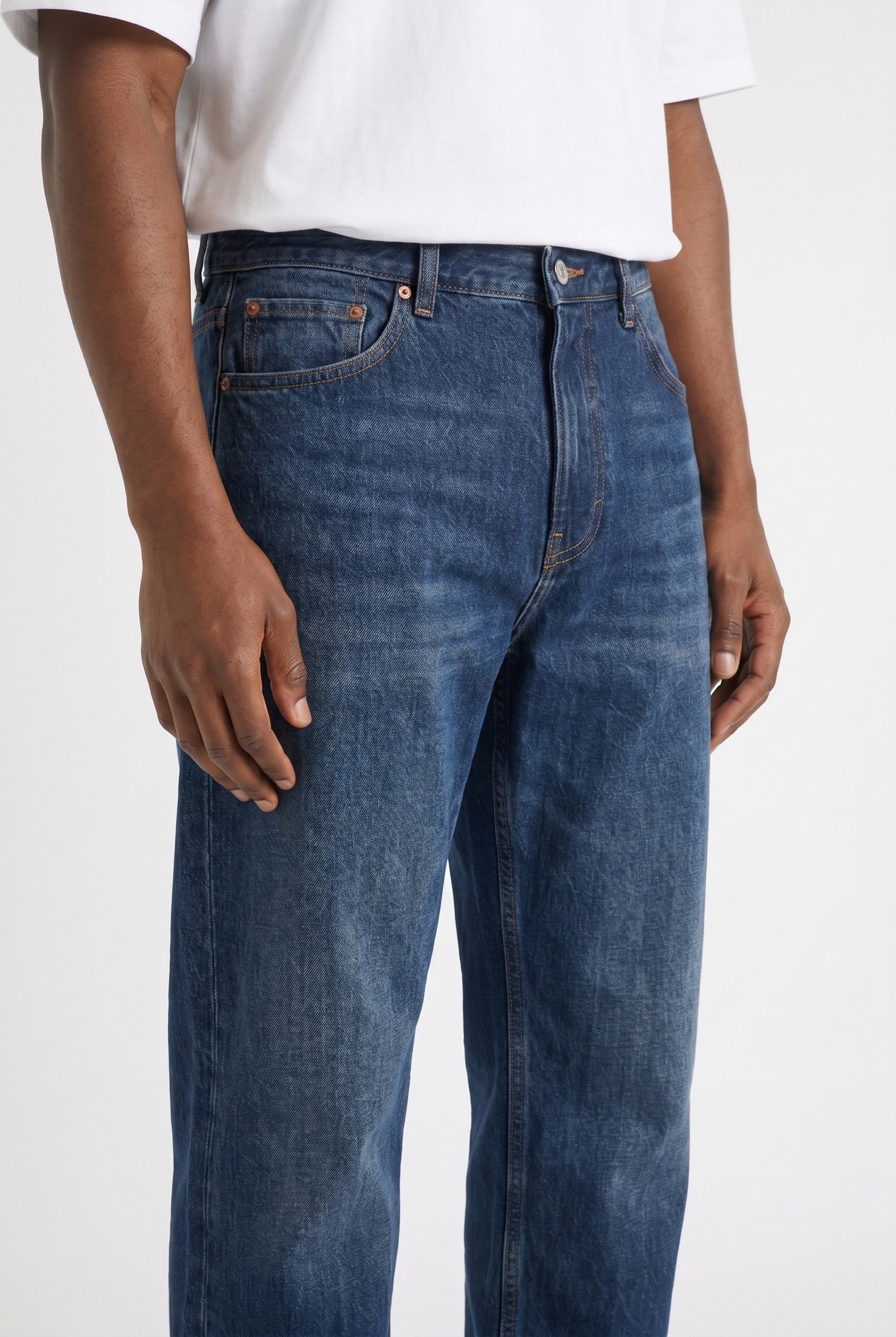 Men's Rinse Wash Original Denim Relaxed Jeans | Blackstone London
