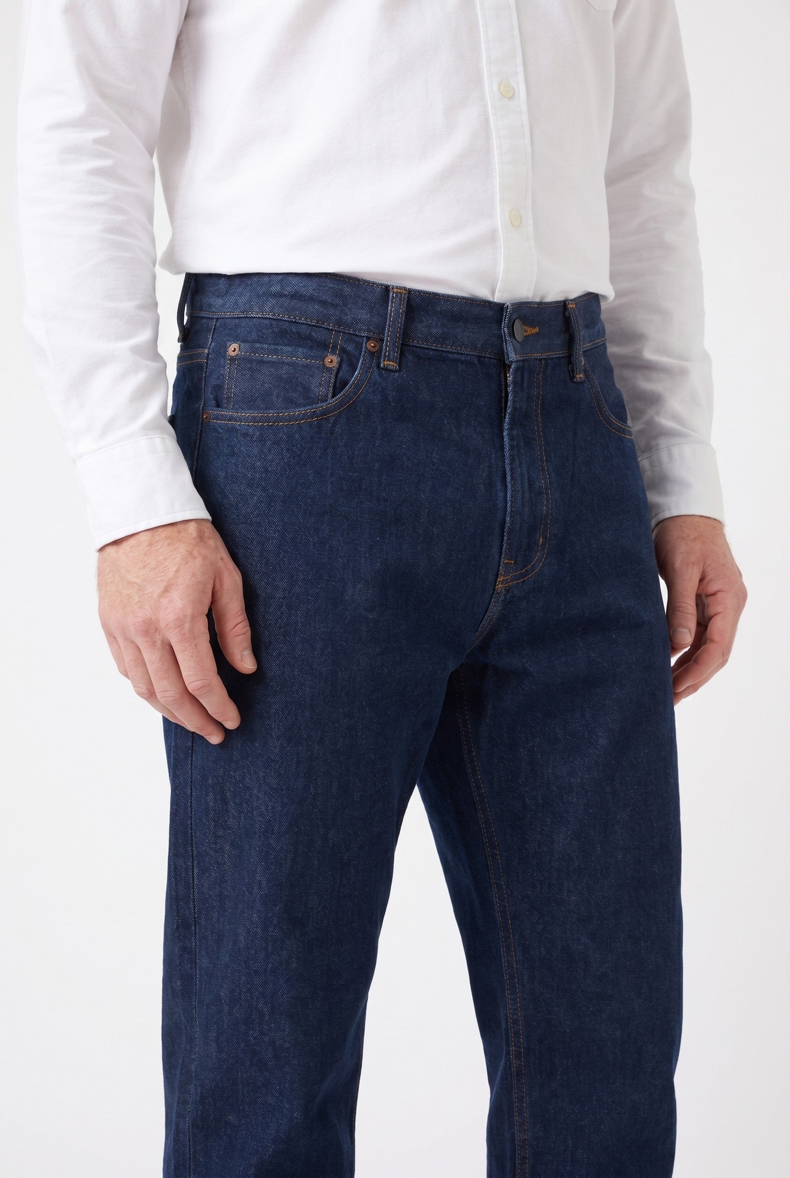 Men's Rinse Wash Original Denim Relaxed Jeans | Blackstone London